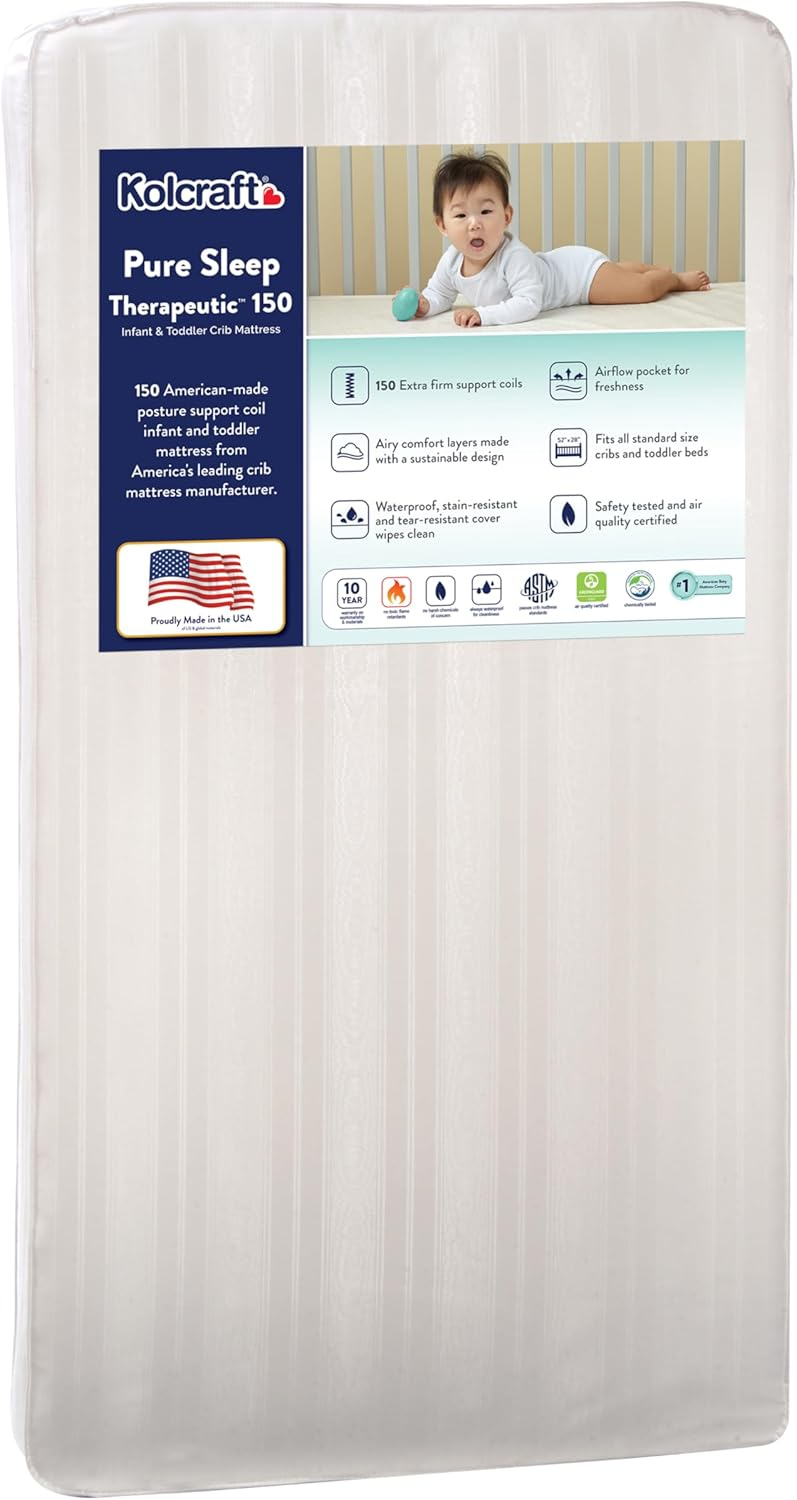 Kolcraft Pure Sleep Therapeutic 150 Baby Crib/Toddler Mattress