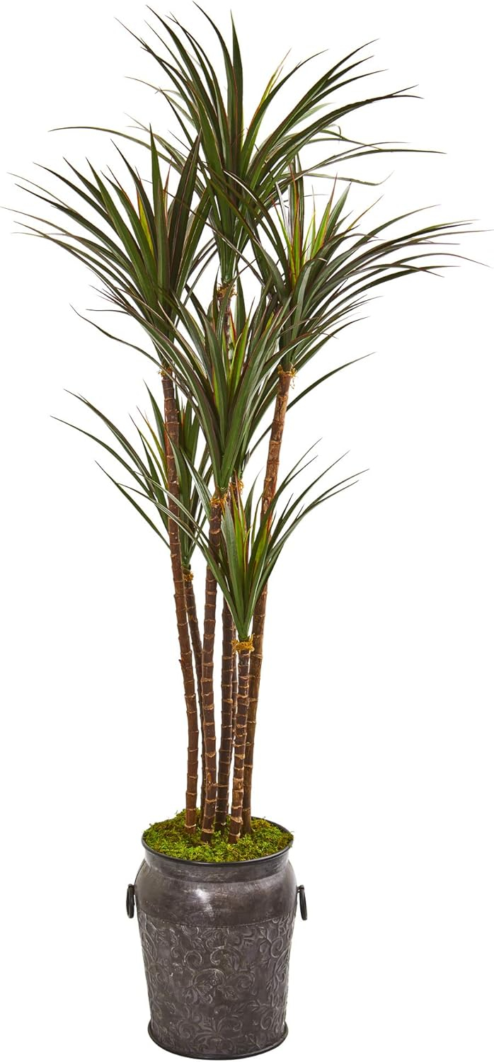 Nearly Natural 6ft. Giant Yucca Artificial Tree in Decorative Planter UV Resistant (Indoor/Outdoor)