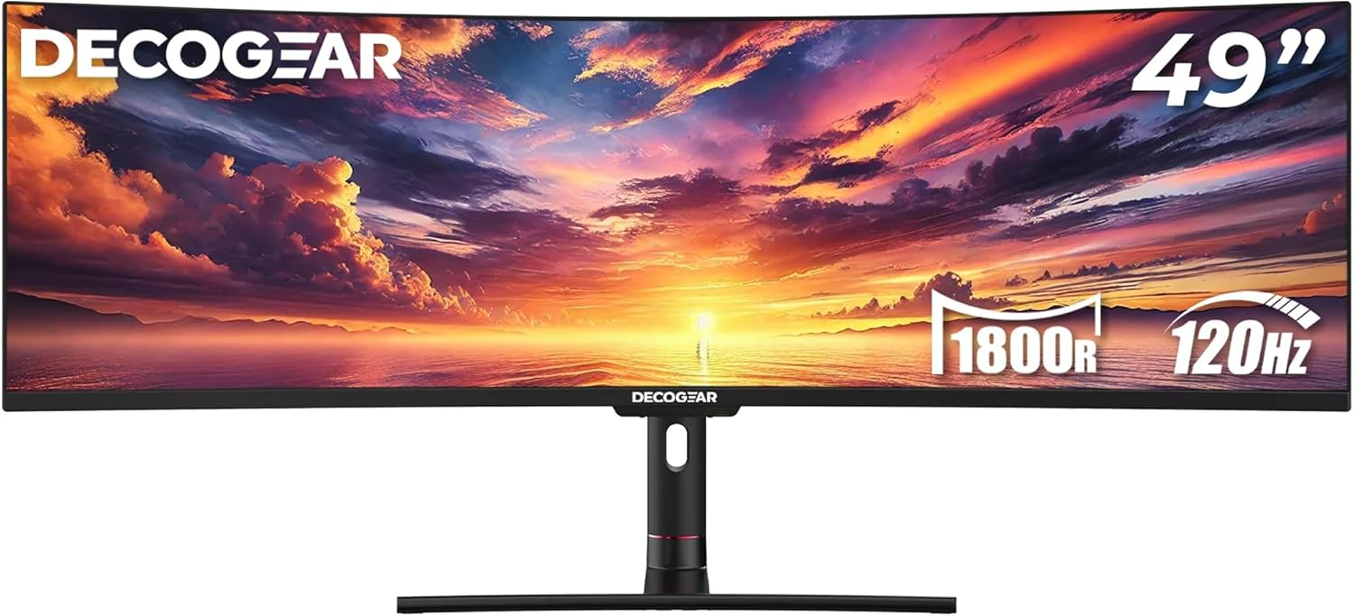 Deco Gear 49" Curved Ultrawide 5K LED Gaming Monitor