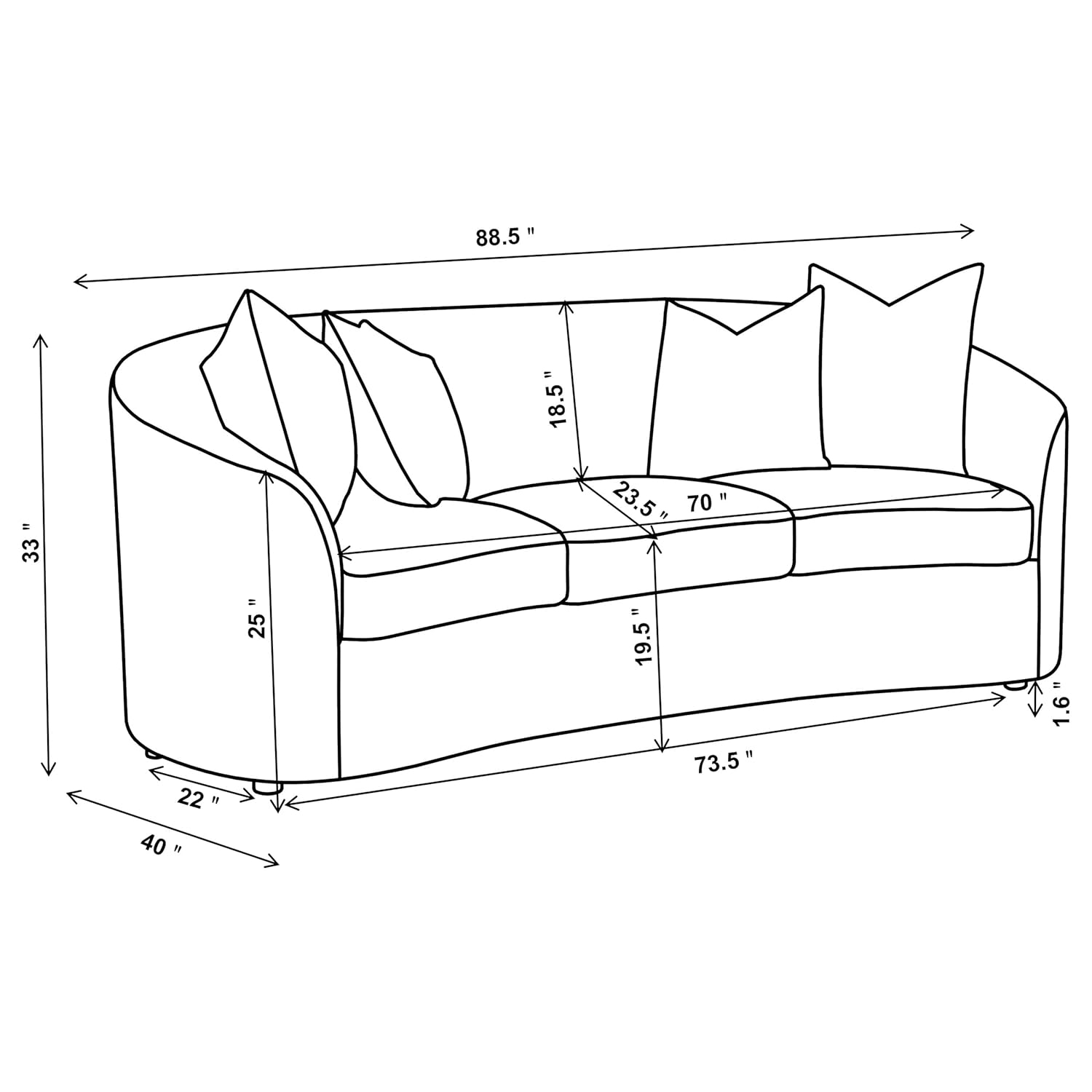 Coaster Company 2 Piece Mid Century Boucle Sofa And Loveseat Set Latte