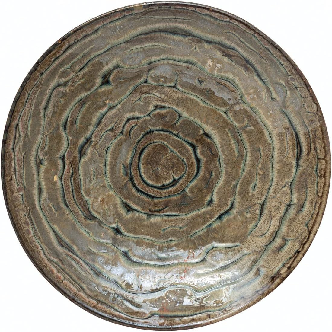 Bloomingville Decorative Stoneware Platter, Reactive Glaze