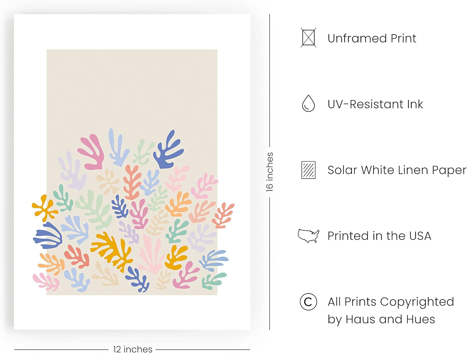 HAUS AND HUES Matisse Wall Art Exhibition Poster, Matisse Poster, Henri Matisse Prints, Danish Pastel Posters, Danish Pastel Wall Decor, Mattise Art, Mattise Print Aesthetic Poster (Unframed, 12x16)