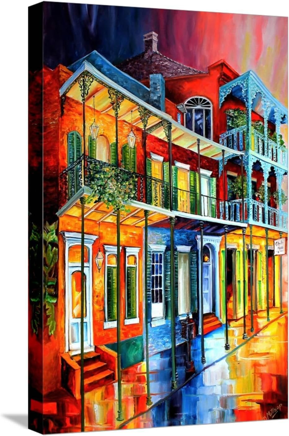 Art.com Early Morning on Royal Street Art Print by Diane Millsap, 12" x 18"