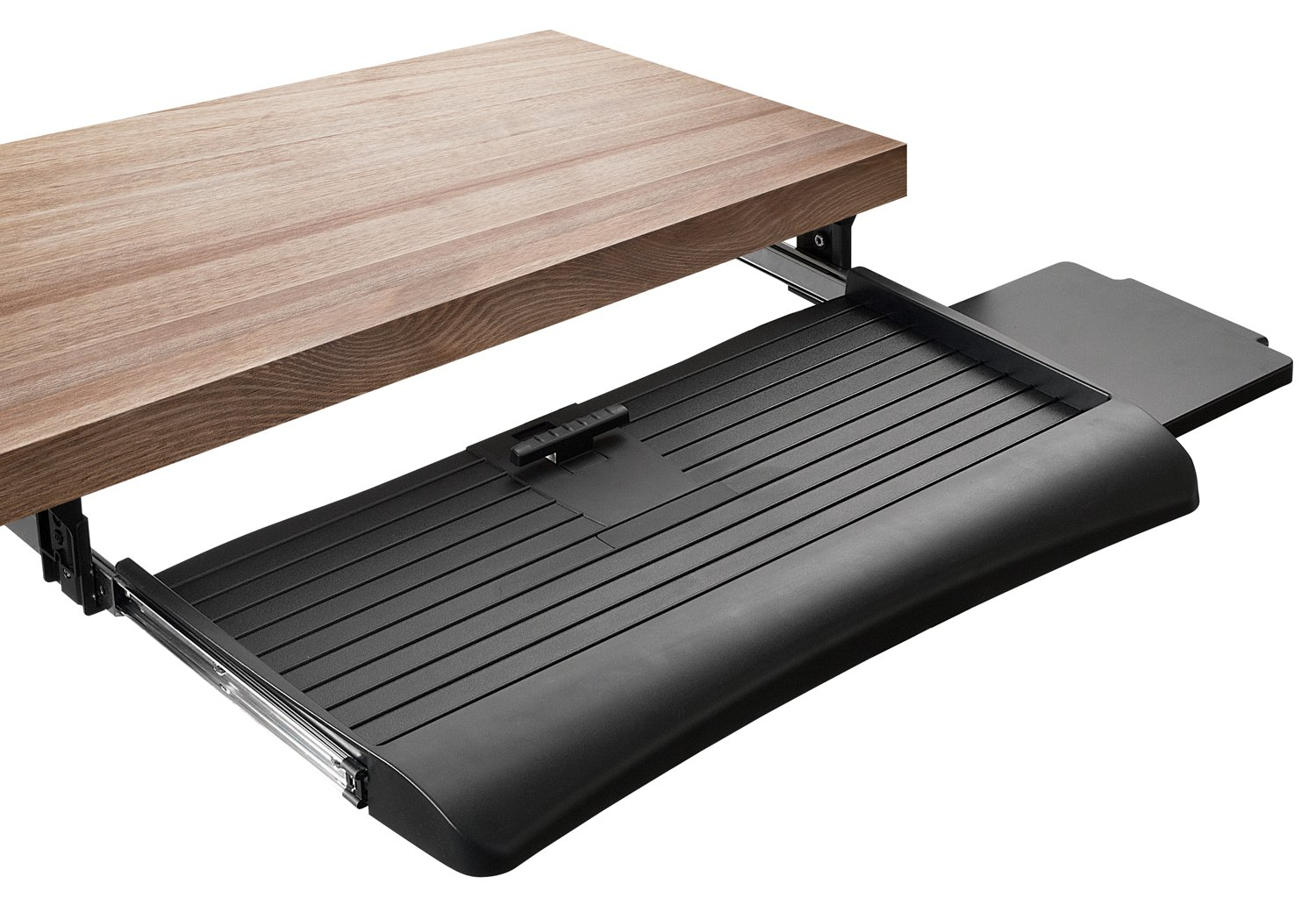 Adjustable Under Desk Keyboard Tray with Mouse Platform