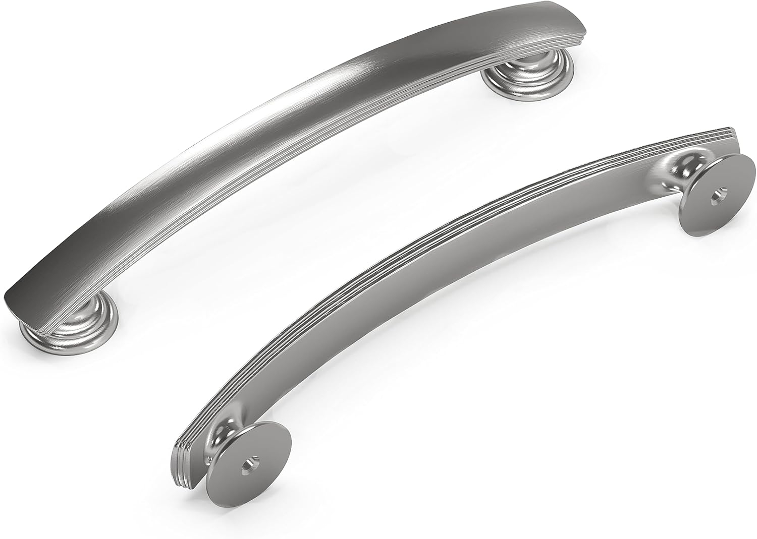 American Diner 5-1/16 in. Modern Arch Cabinet Pull Satin Nickel Handle for Kitchen, Bathroom, and Furniture (10 Pack)