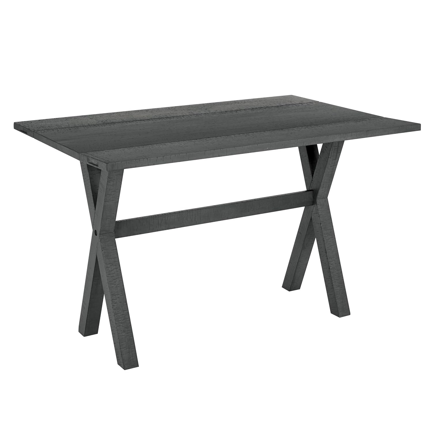 OSP Home Furnishings McKayla Flip Top Table in Distressed Washed Grey Finish