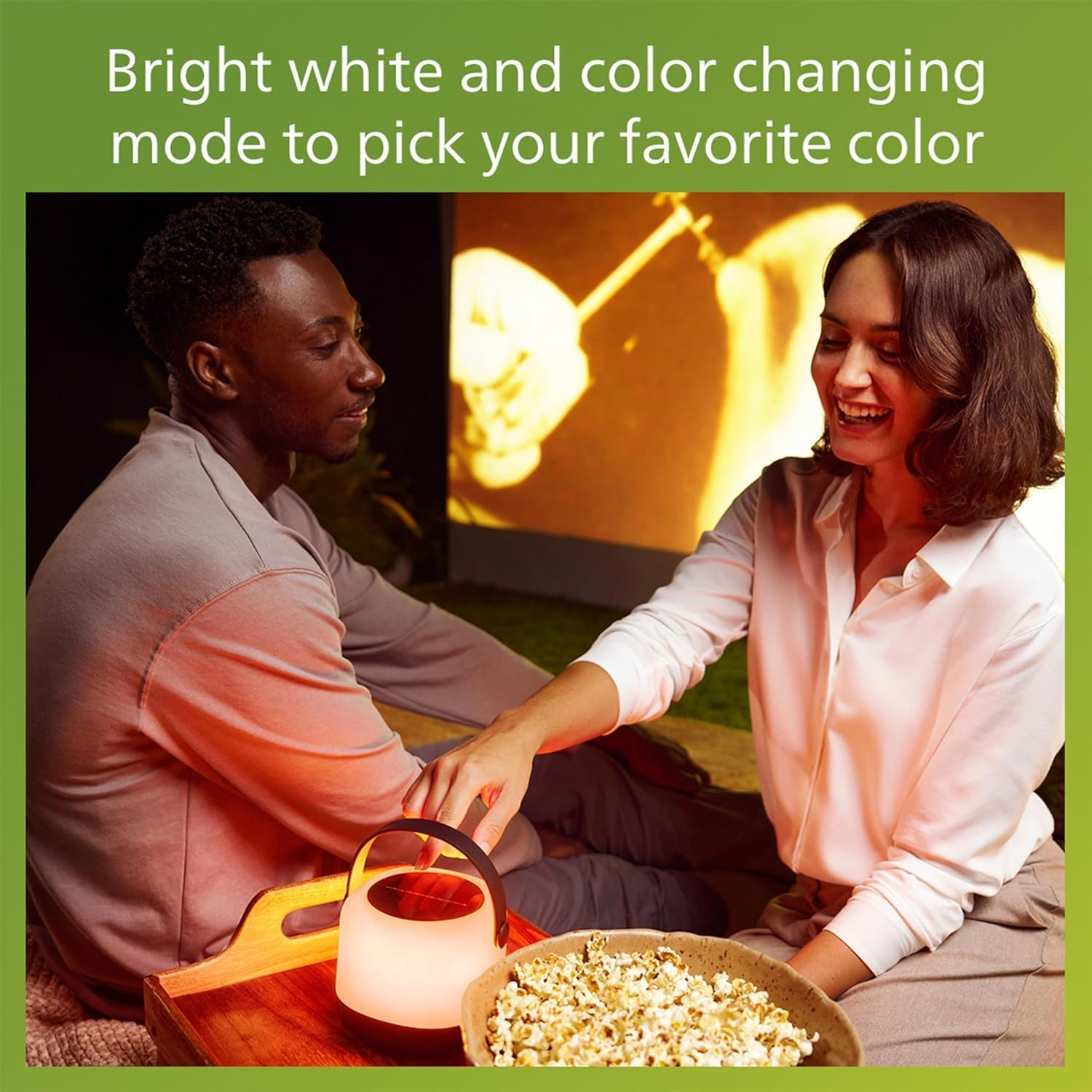 PHILIPS LED Waterproof Solar Lantern - Bright White and Color Changing Camping Light - Rechargeable Camping Essentials - 1 Pack