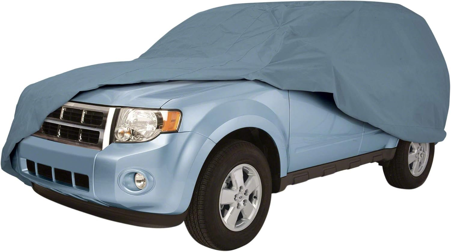 Polyester Outdoor Full-Size Car Cover in Gray
