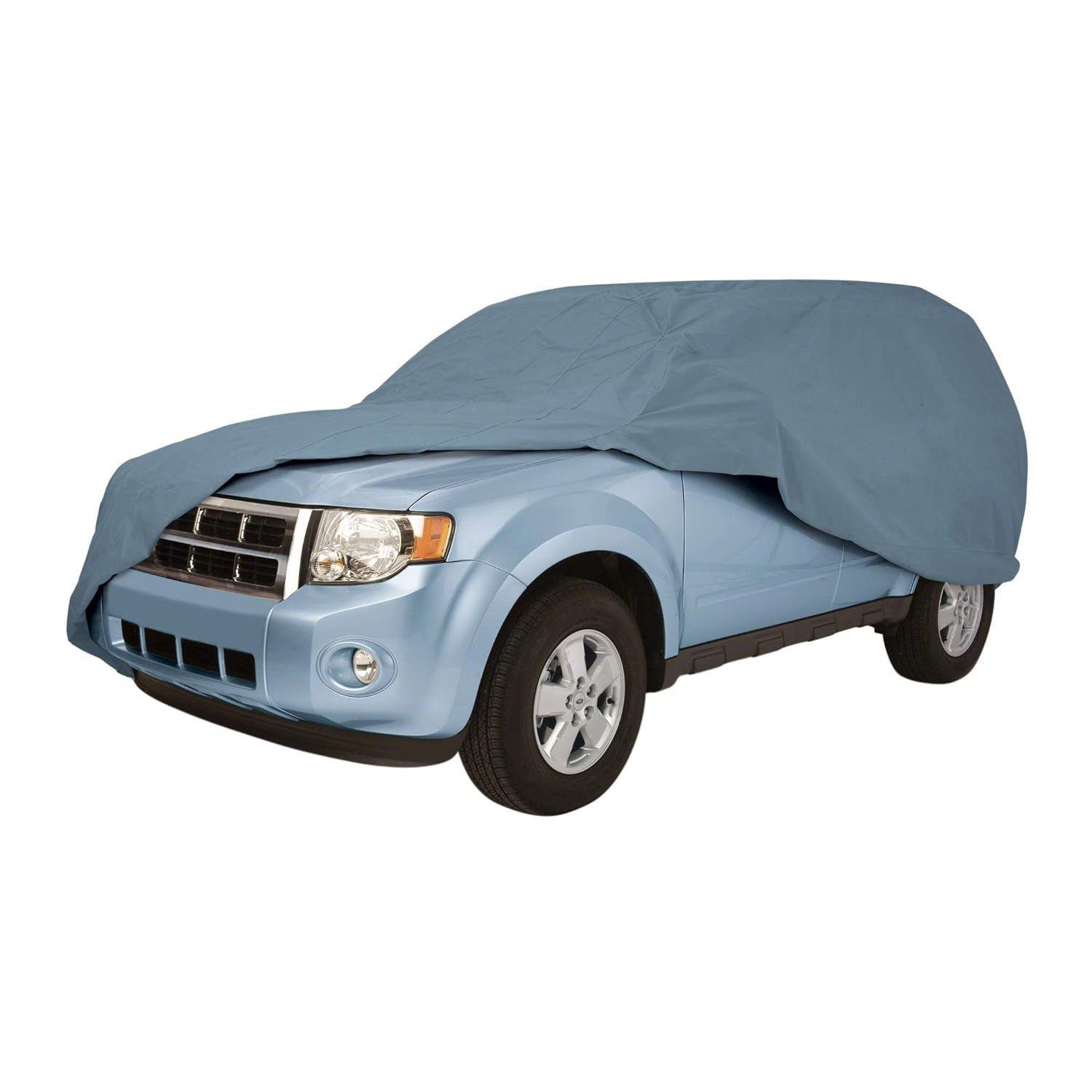 Polyester Outdoor Full-Size Car Cover in Gray