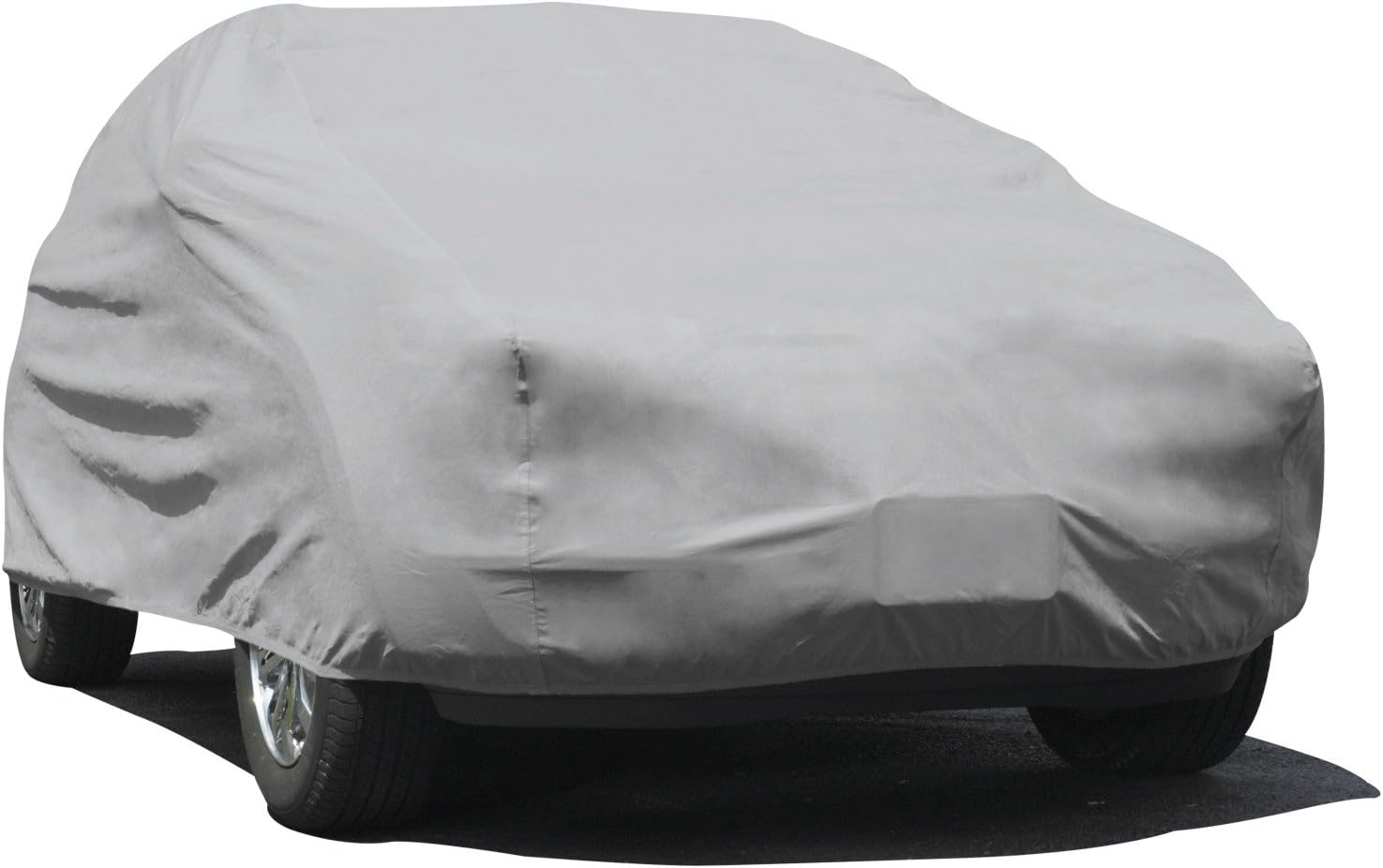 Budge Duro 3 Layer SUV Cover, Water Resistant, Scratchproof, Dustproof Cover, Fits SUVs up to 15'5", Gray