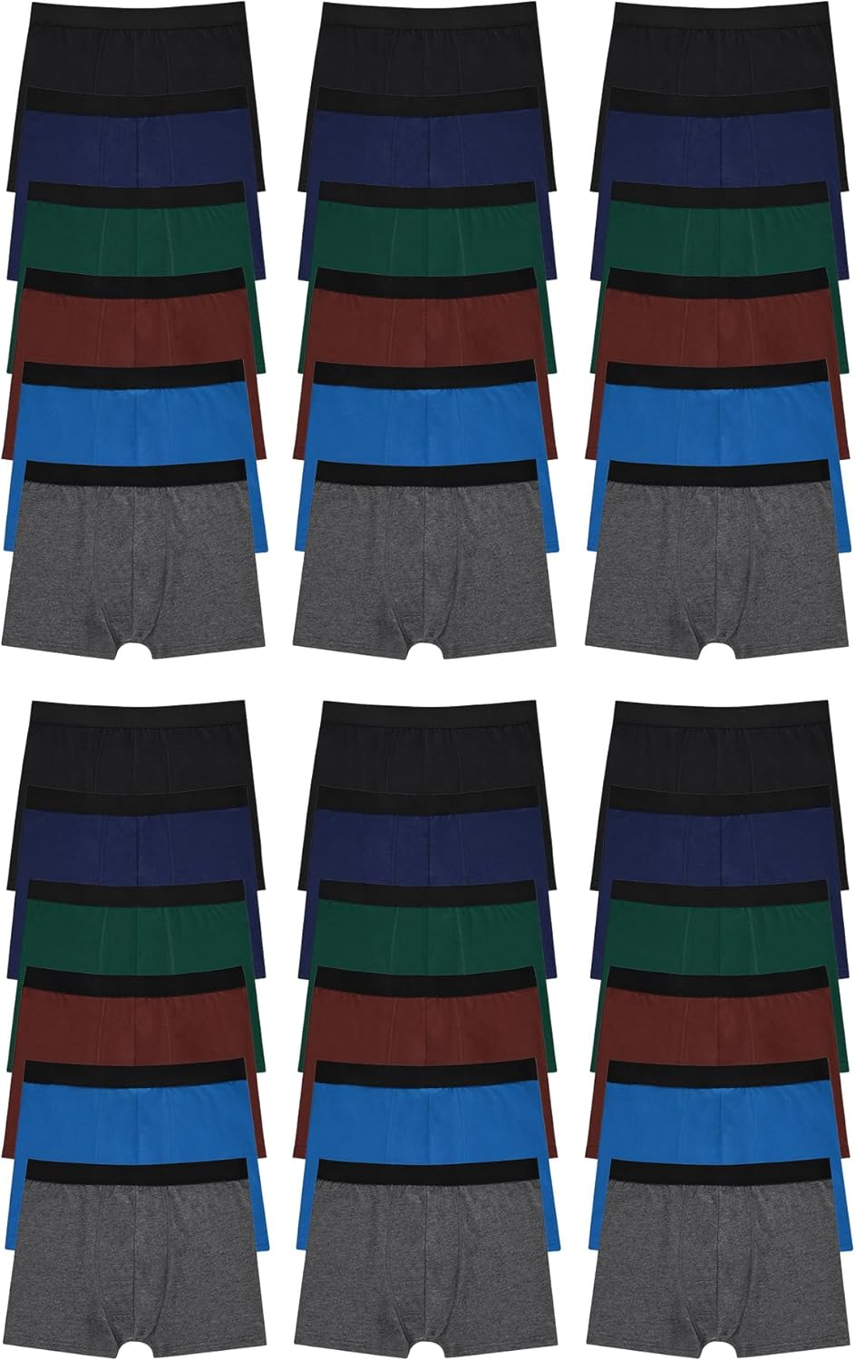 BILLIONHATS 72 Pack Men's Cotton Briefs, Bulk Donation for Homeless Shelters, Wholesale Underwear for Men, Size Small to 5XL