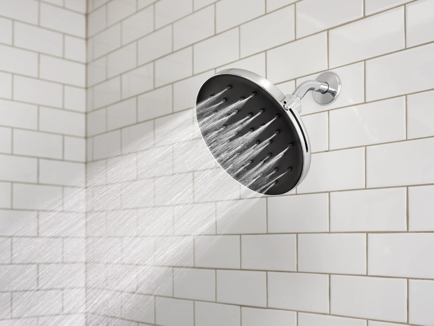MOEN Verso Magnetix 8-Spray Patterns with 1.75 GPM 9 in. Wall Mount Fixed Shower Head in Chrome, Grey