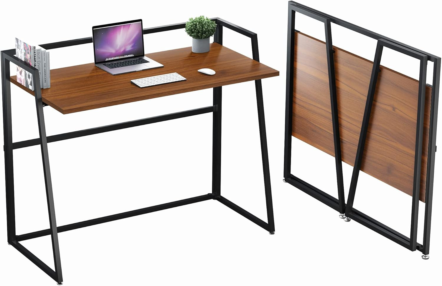 EUREKA ERGONOMIC Foldable Desk 41 inch Small Desk Save Space, Folding Desk No Assembly Required folable Desk Home Office Folding Computer Desk Table Portable, Easy to Fold Up or Down