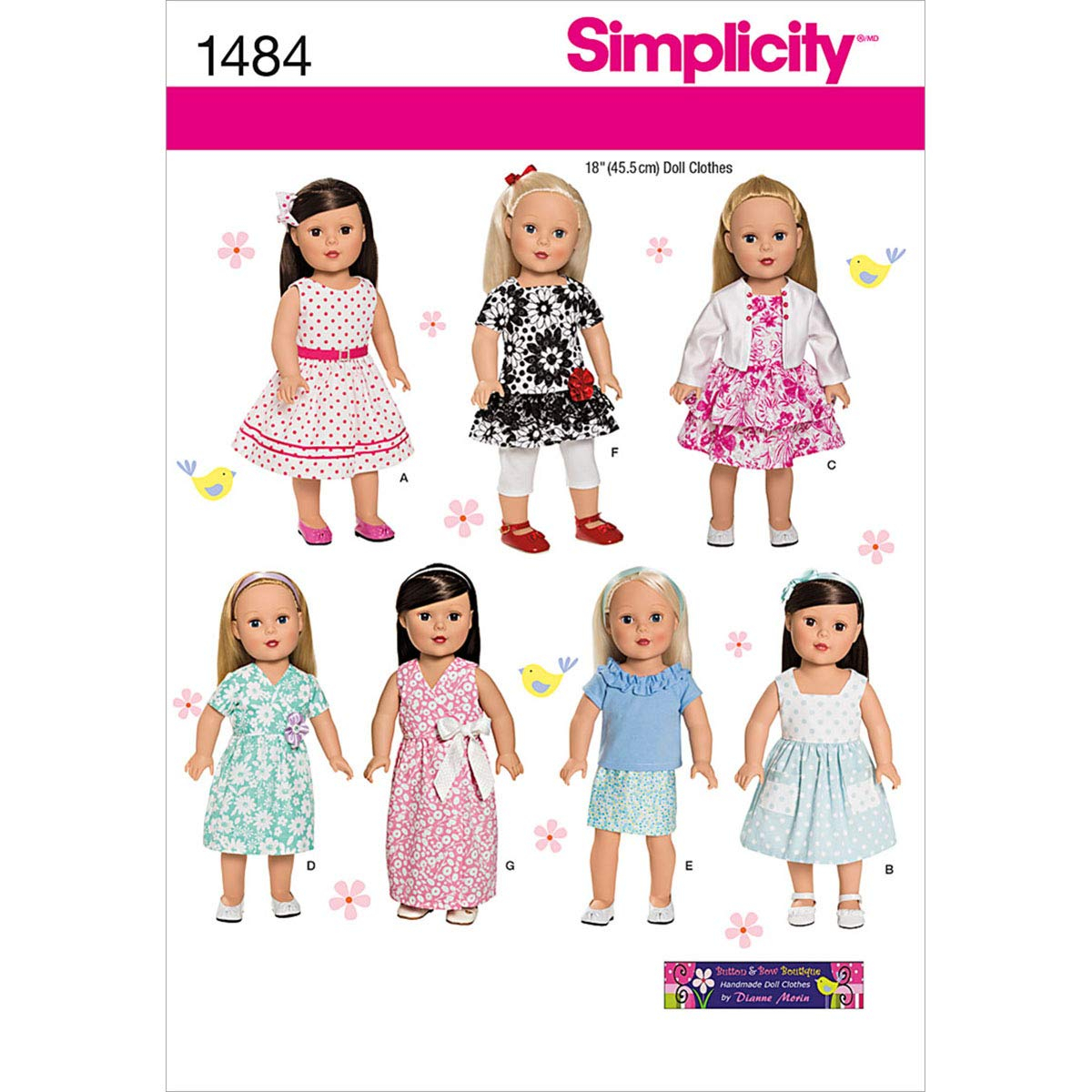 Simplicity One Size Doll Clothes Pattern, 1 Each