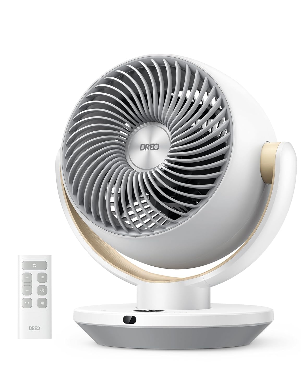 Dreo Fan for Bedroom, Desk Air Circulator Fans with Remote, 11 Inch Table Fan for Whole Room, 60ft Powerful Airflow, 120° Vertical Manual and 90° Oscillating, 4 Speeds, 8H Timer, 28dB Quiet, Home