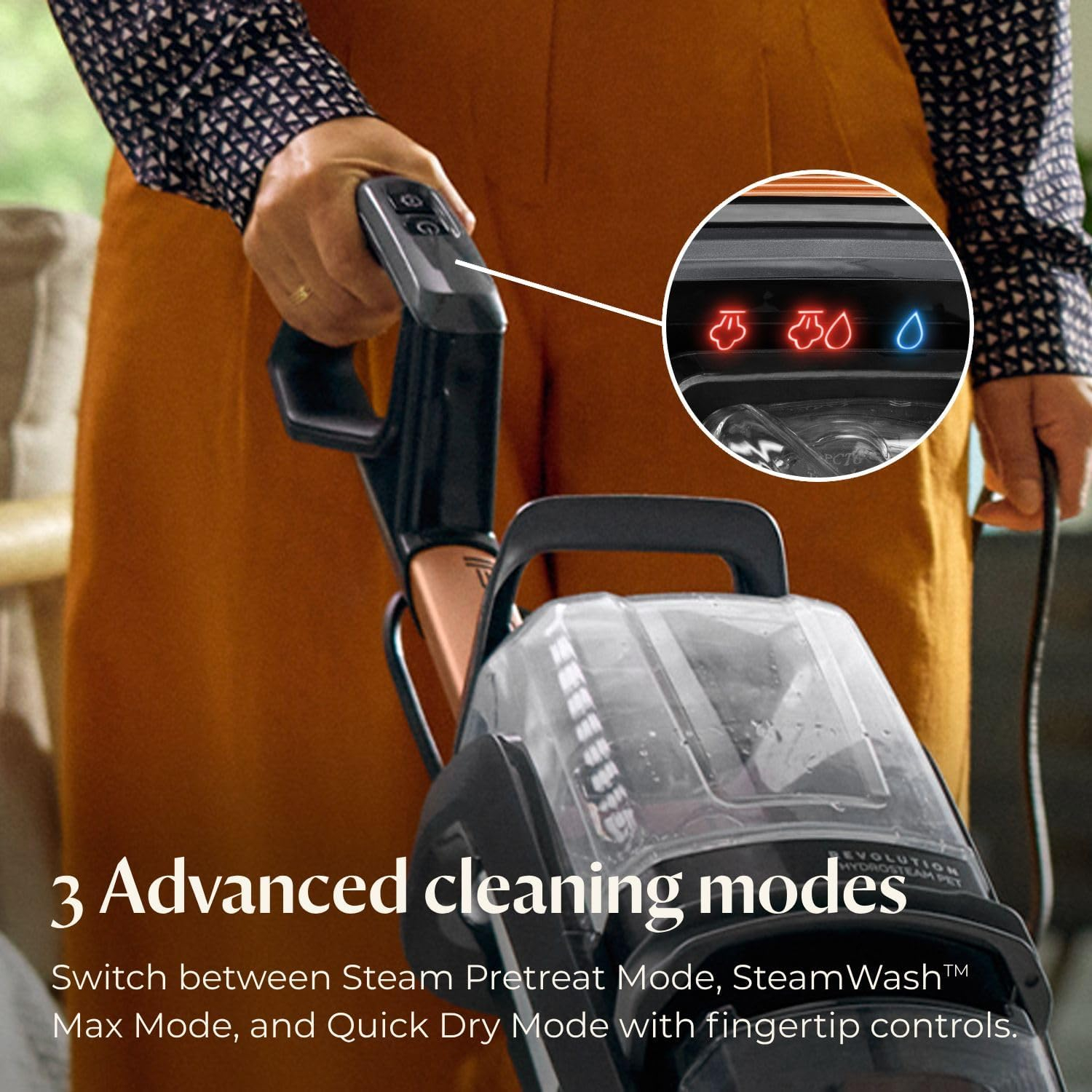 BISSELL Revolution HydroSteam Pet Carpet Cleaner