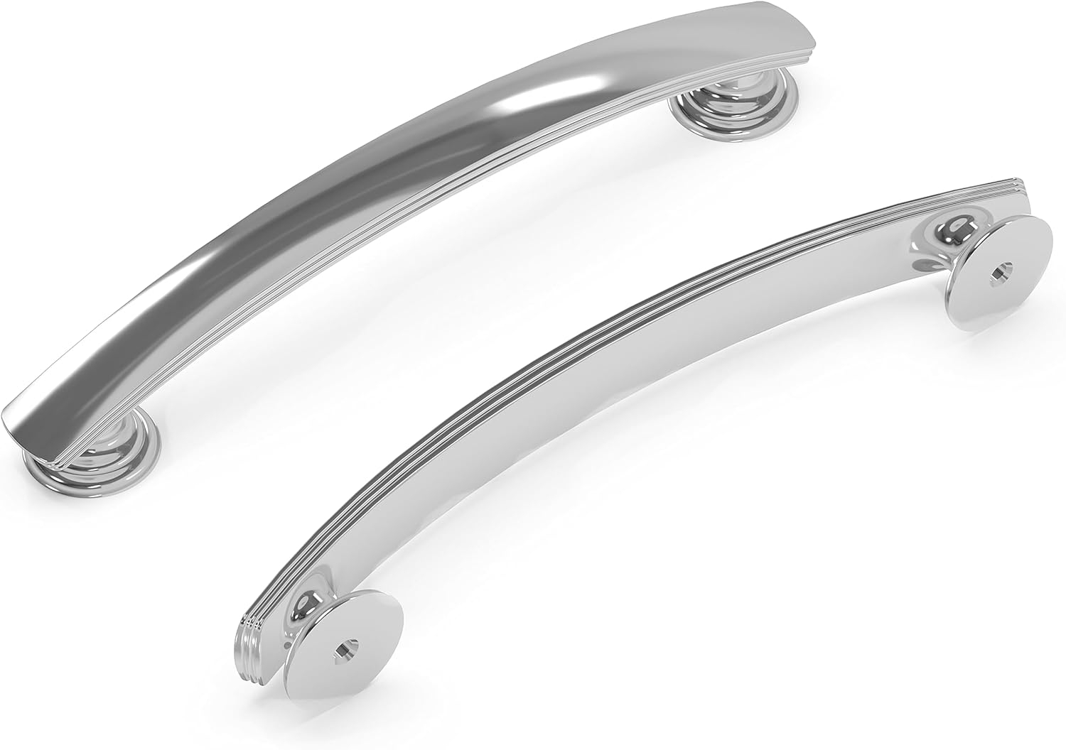 American Diner 5-1/16 in. Modern Arch Cabinet Pull Chrome Handle for Kitchen, Bathroom, and Furniture (10 Pack)