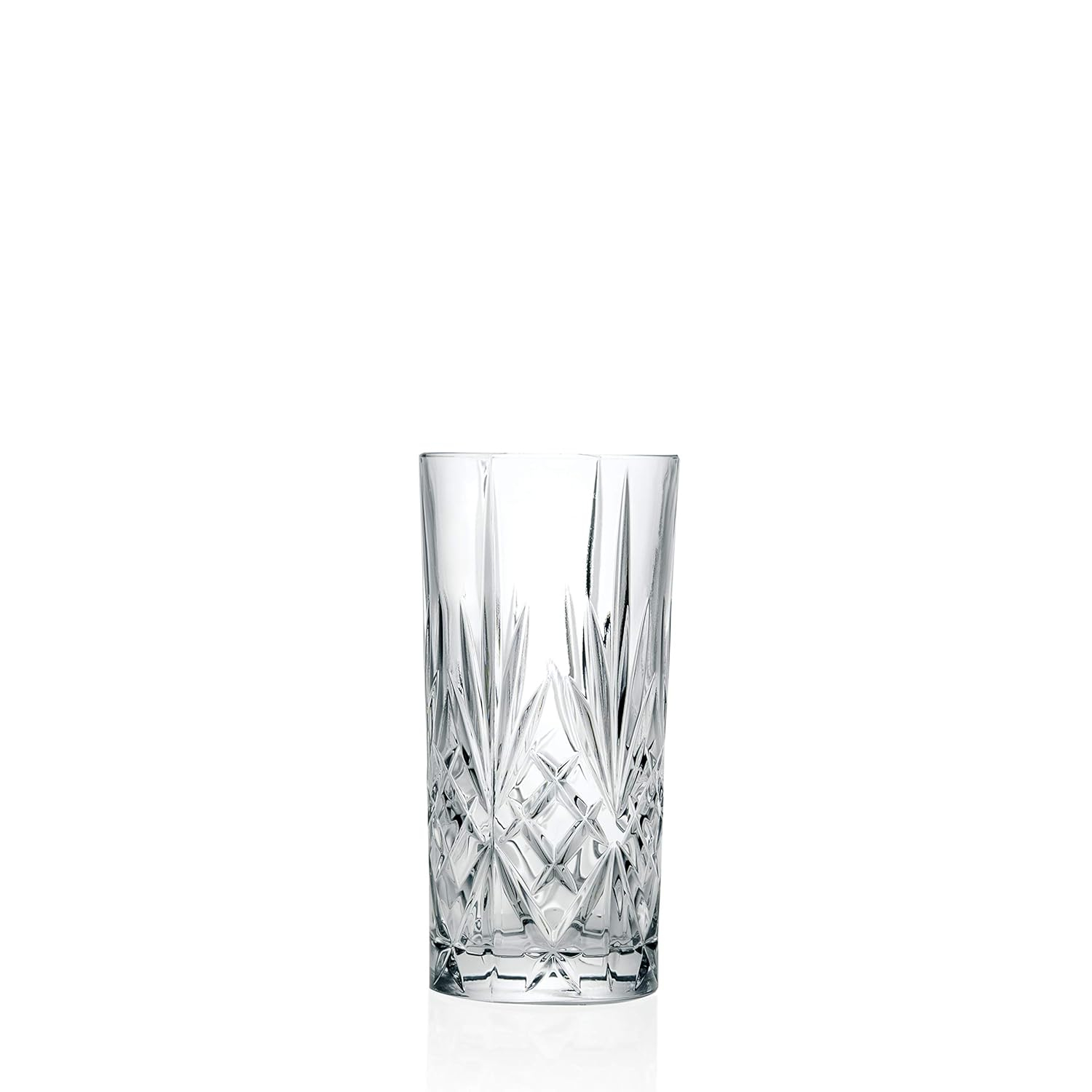 Barski European Crystal Highball Glasses - Dishwasher Safe Glasses for Water, Juice, Wine, Beer & Cocktails - Suitable for Daily Use & Special Occasions, Ideal Gift, Set of 6-12 oz