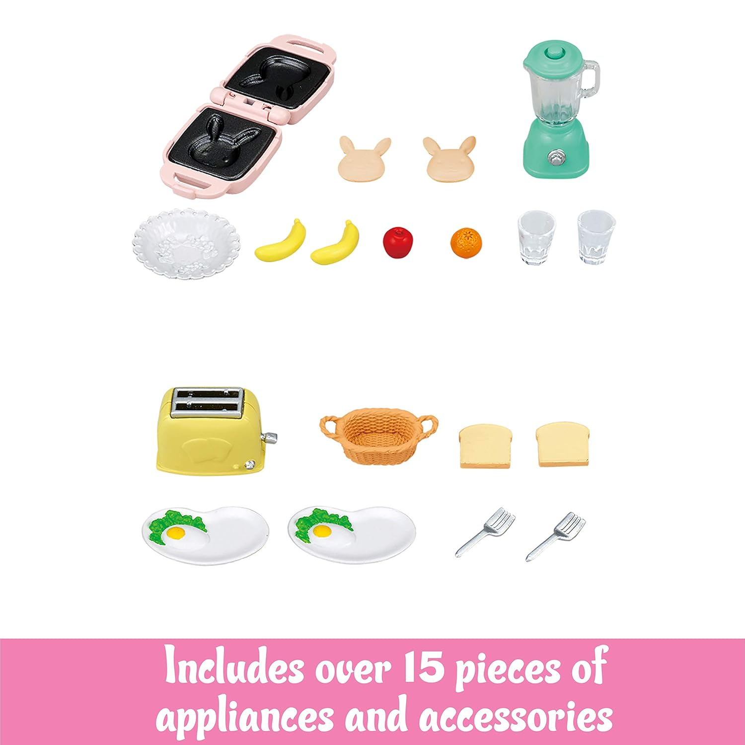 Calico Critters Breakfast Playset, Dollhouse Furniture and Accessories with "Working" Features