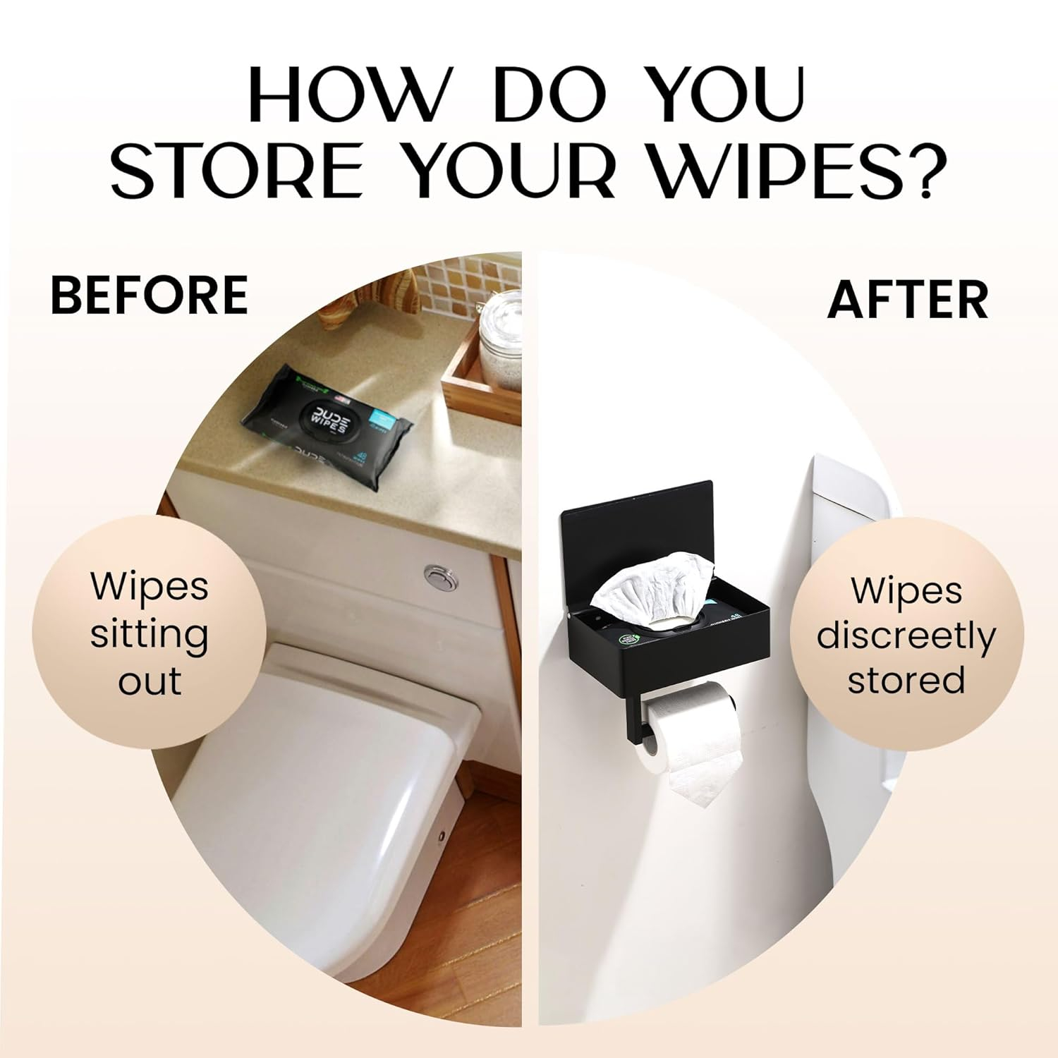 Large Matte Black Stainless Steel Toilet Paper Holder with Shelf