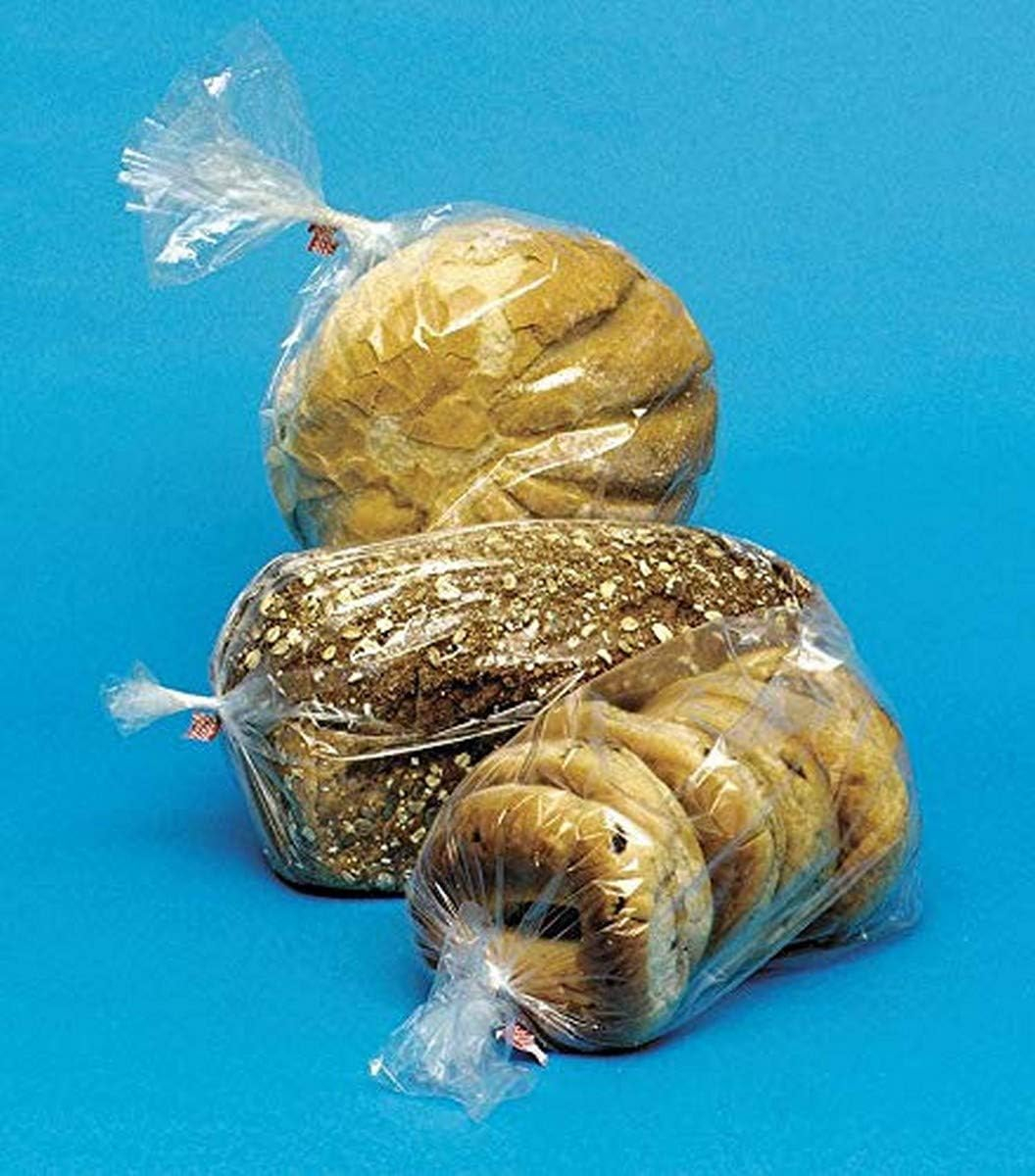Clear LDPE Gusseted Plastic Bags for Food Packaging, 8" x 4" x 18"