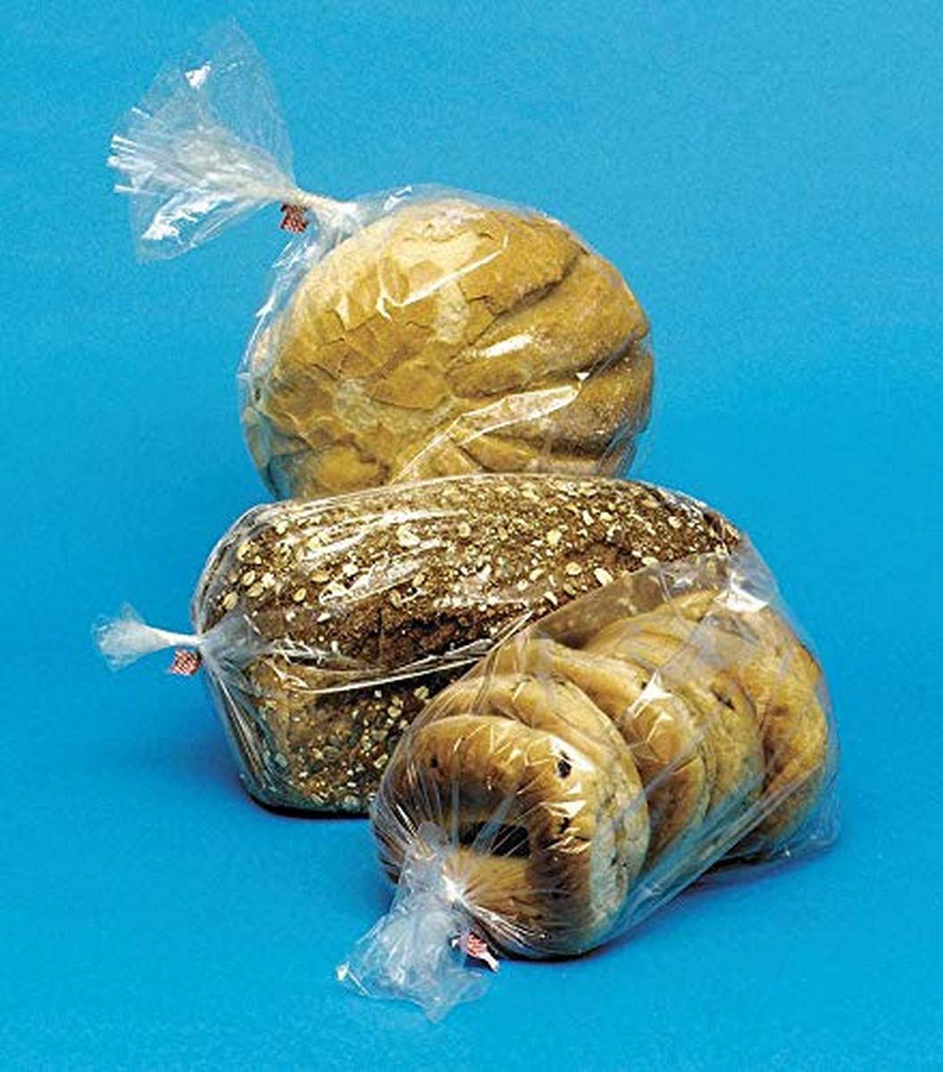 Clear LDPE Gusseted Plastic Bags for Food Packaging, 8" x 4" x 18"