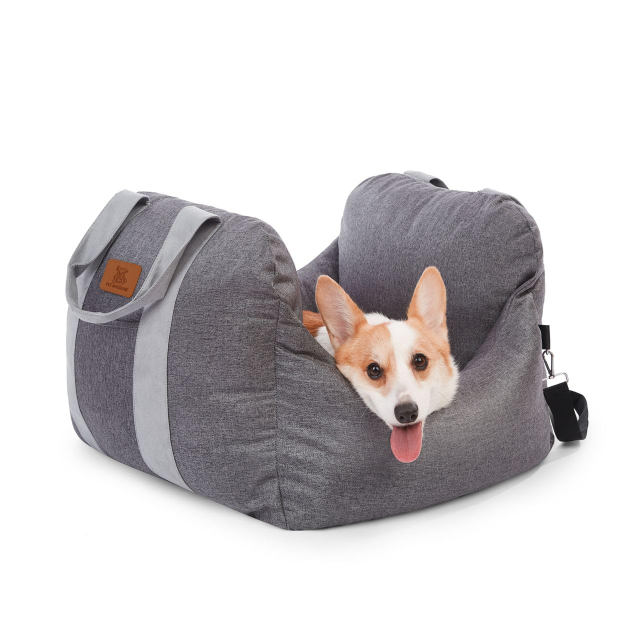 PET AWESOME Dog Car Seat, Puppy Booster Seat, Travel Carrier Bed for Small and Medium Pets