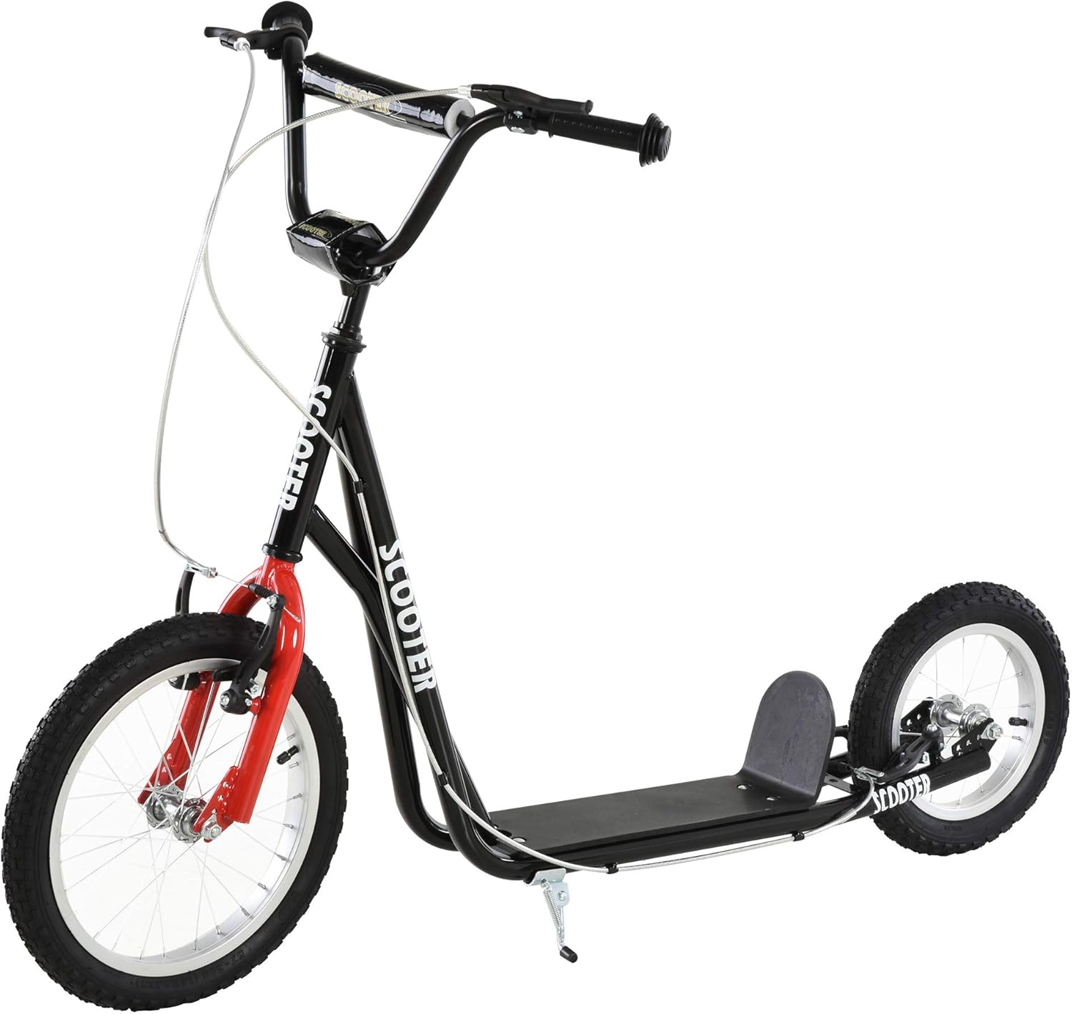 Green Adjustable Steel Frame Youth Kick Scooter