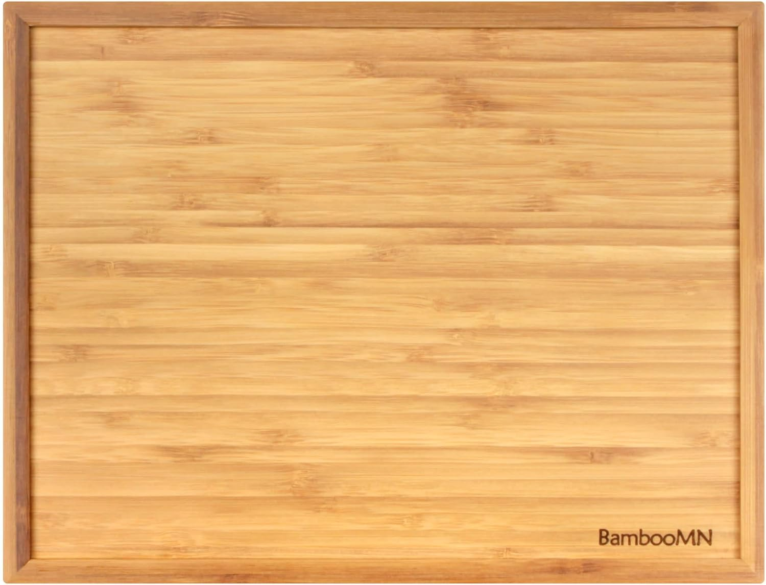 Natural Bamboo Rectangular Serving Tray for Food and Drinks