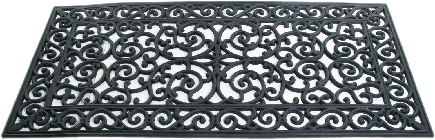 Imports Decor Rubber Doormat, Brooklyn, 24-Inch by 48-Inch