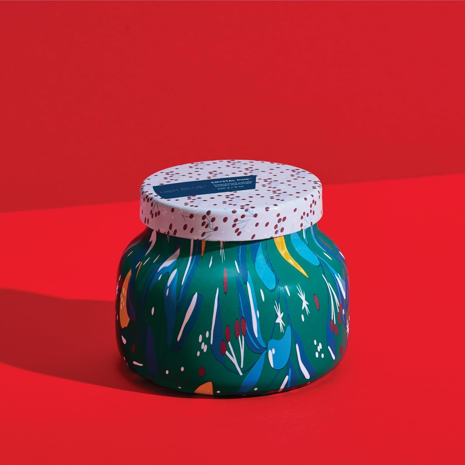 Petite Multicolor Scented Jar Candle with Tropical Notes