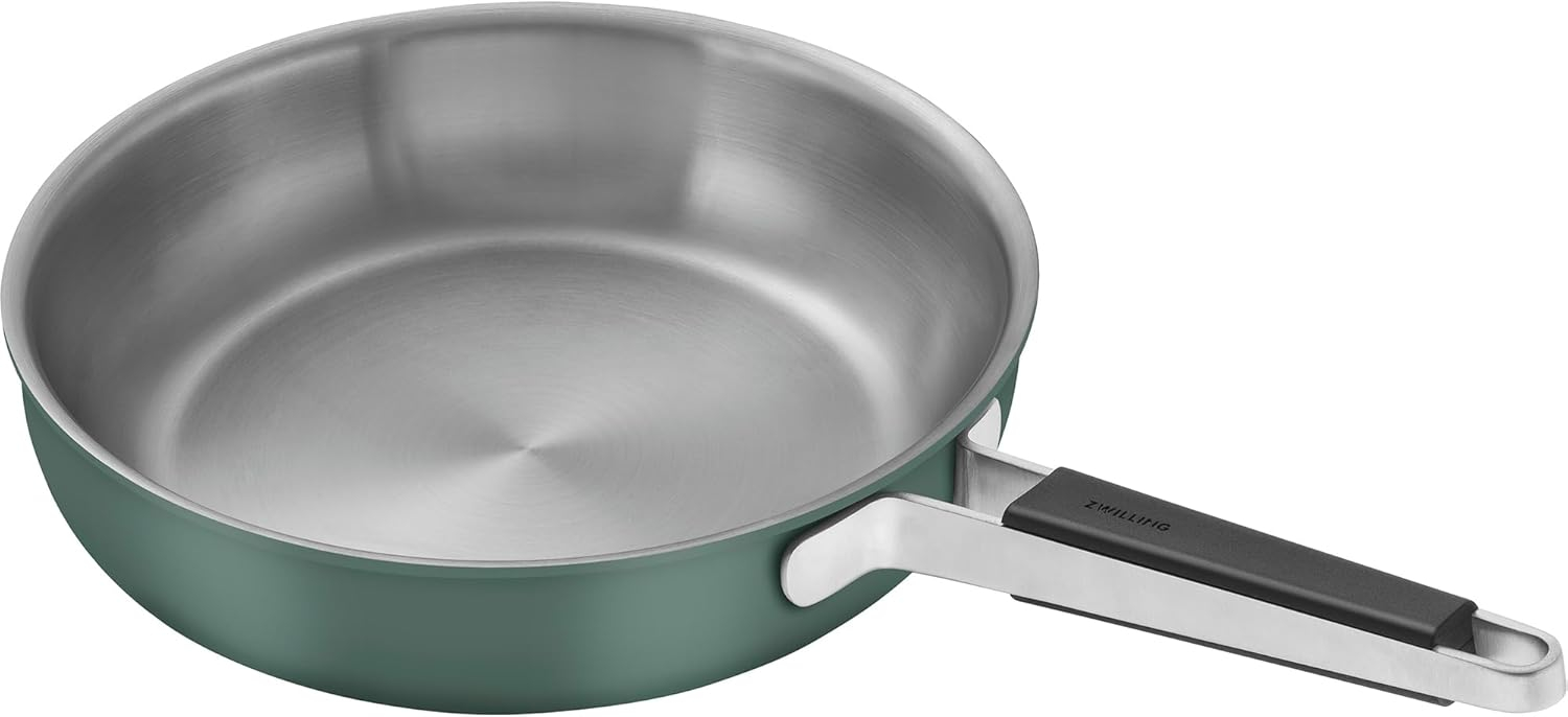 ZWILLING Pure 11-inch Stainless Steel Fry Pan, Green