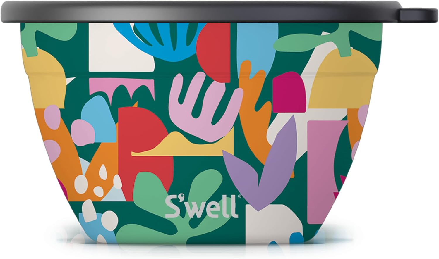 Salad Bowl Kit 64oz, Hillside Lavender, Comes with 2oz Mini Canister and Removable Tray for Organization, Leakproof, Easy to Clean, Dishwasher Safe