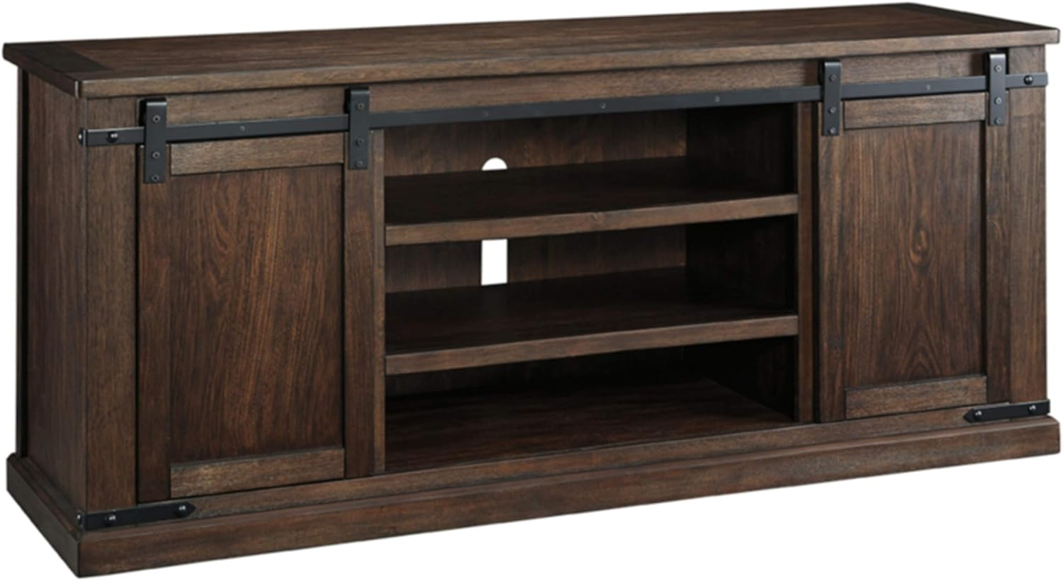 Signature Design by Ashley Budmore 70"" TV Stand in Rustic Brown