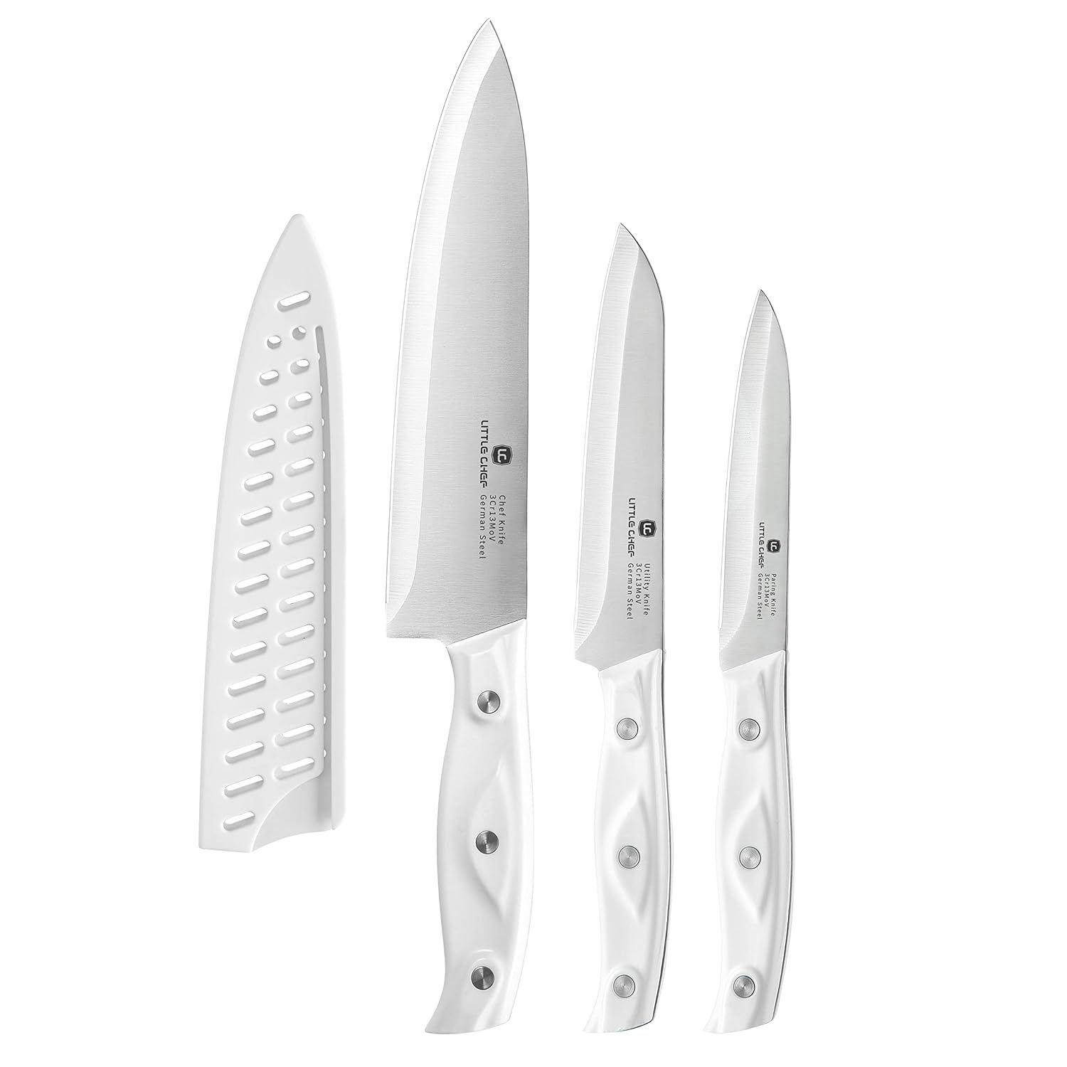 3PCS Chef Knife, Ultra Sharp Kitchen Knife, High Carbon Stainless Steel Chef knife set
