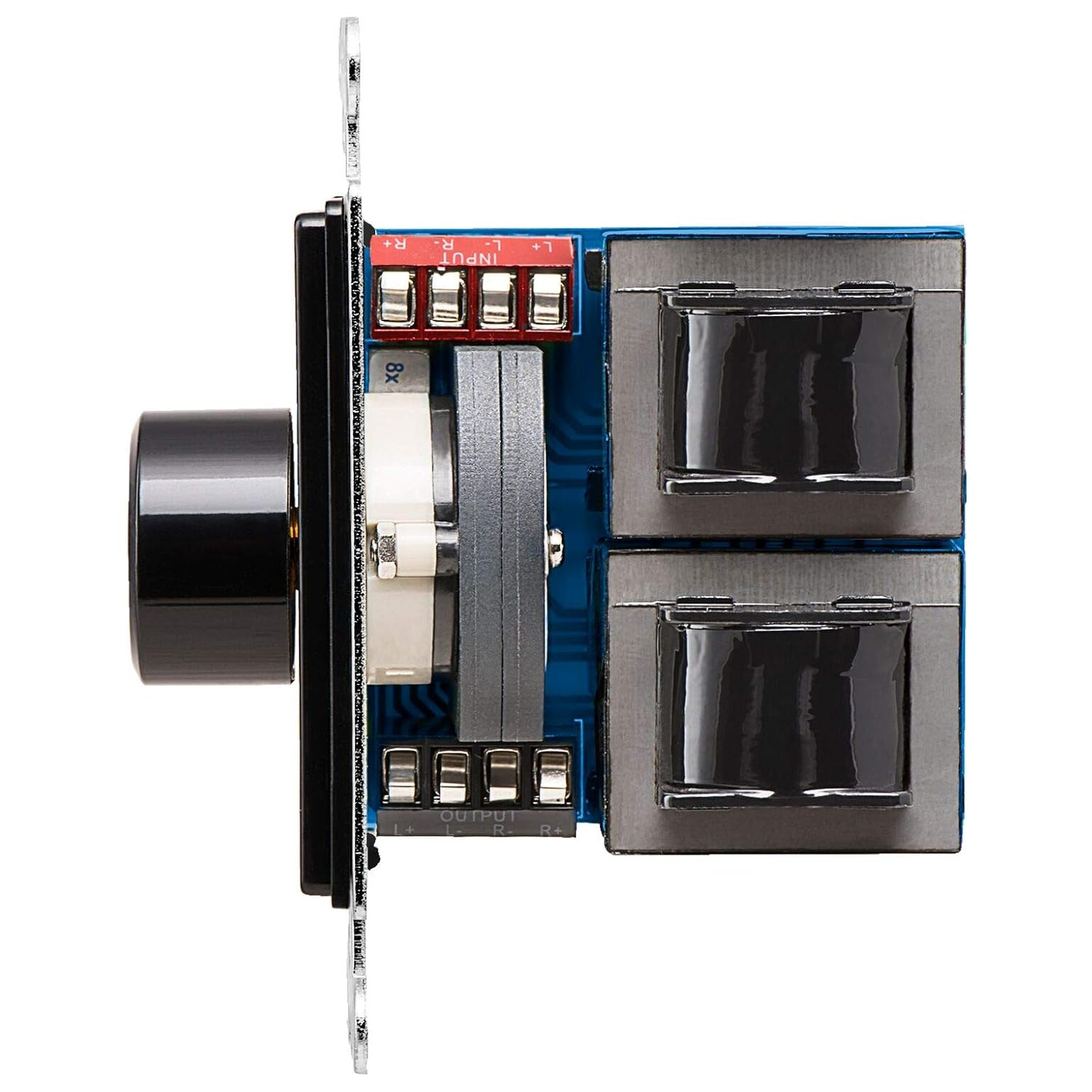 OSD 100W in Wall Volume Control Impedance Matching for Home Speakers, Rotary Knob Black SVC100