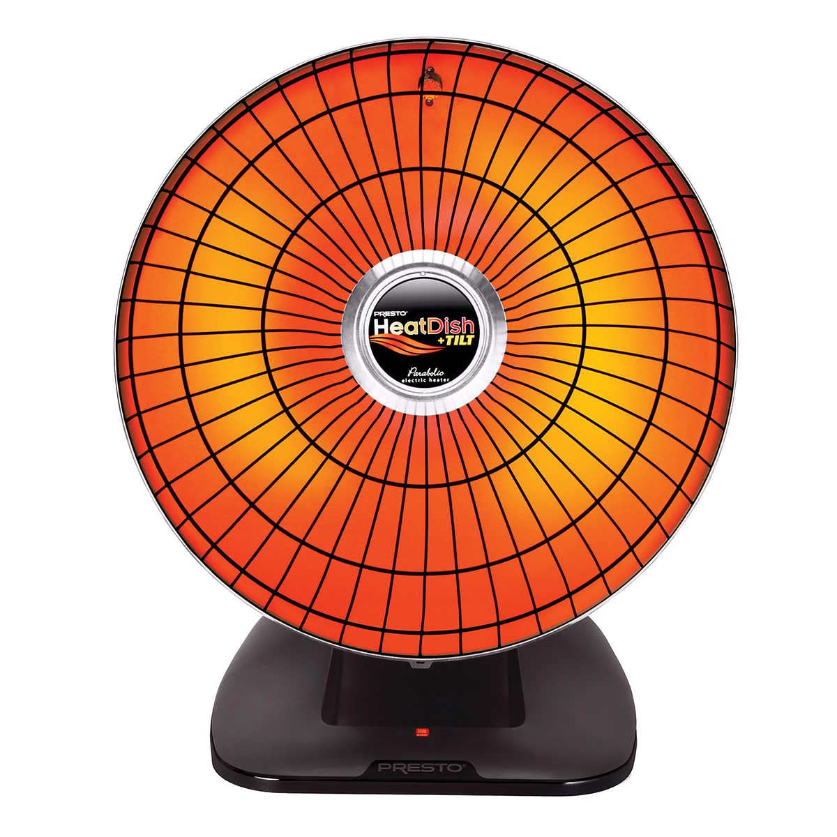 SGCoffee Heatdish Black 1500W Electric Parabolic Heater