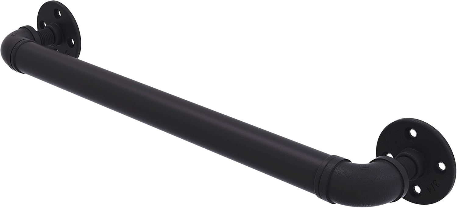 Allied Brass P-700-24-GB Pipeline Collection 24 Inch Grab Bar, 24", Matte Black