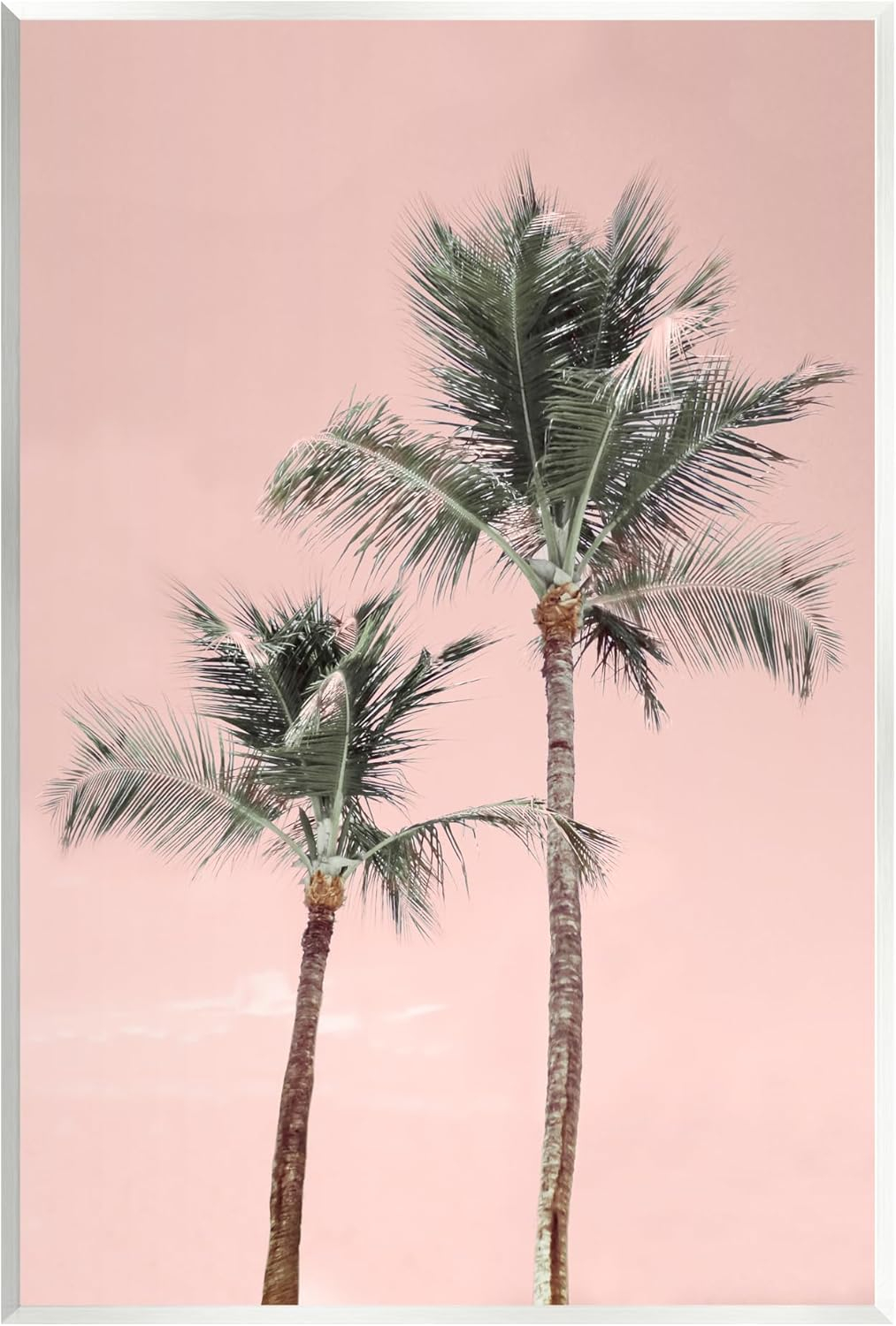 Stupell Industries Pink Summer Palm Trees Botanical & Floral Photography Unframed Art Print Wall Art, 13 x 19