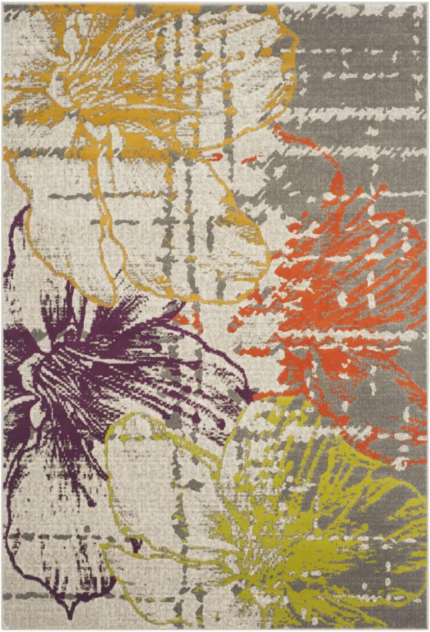 SAFAVIEH Porcello Collection PRL7732E Ivory / Grey Rug