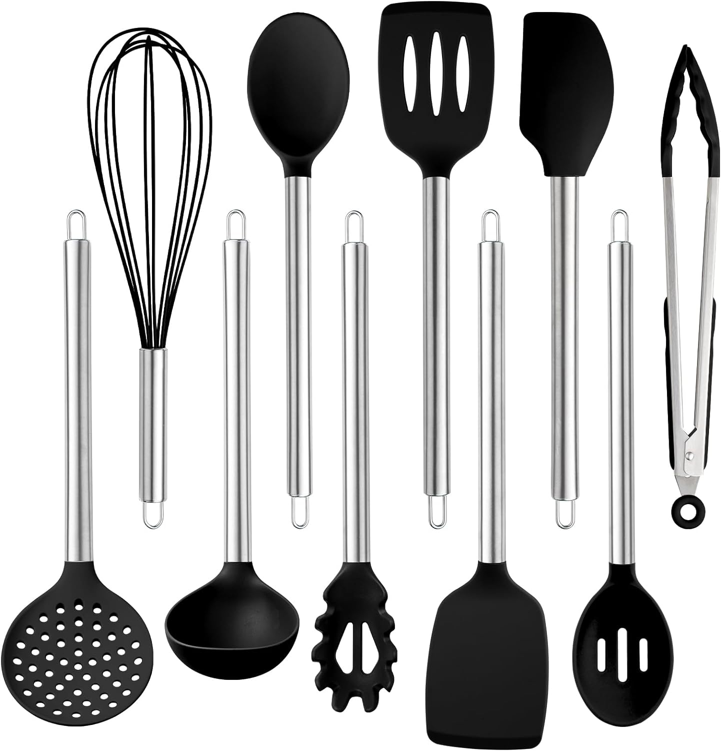 COOK WITH COLOR 10-Pc Cooking Utensils Set Kitchen Gadgets & Essentials, Mint