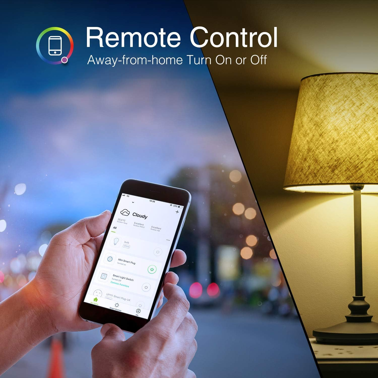 WB4-4: Gosund Smart Bulb, WiFi Light Bulbs, Color Changing Light Bulb, Smart Light Bulbs work with Alexa & Google Assistant, A19 RGB Alexa Light Bulb, RGB+Wnite, Dimmable LED Light Bulbs, 4 Pack
