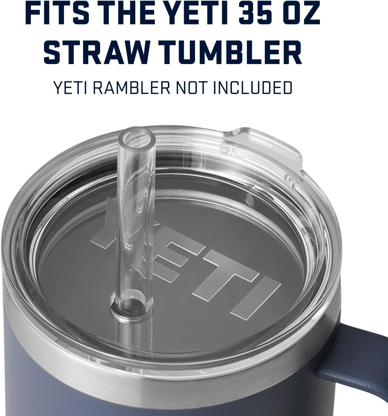 Clear Shatter-Proof Dishwasher Safe Straw Lid for Large Drinkware