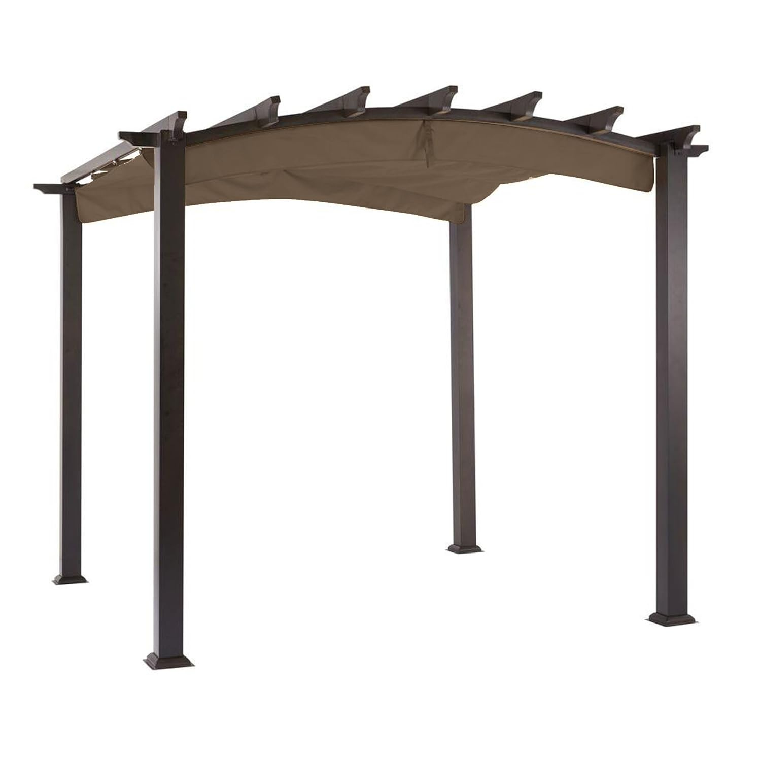 Garden Winds Replacement Canopy Top Cover for the Arched Pergola - Nutmeg