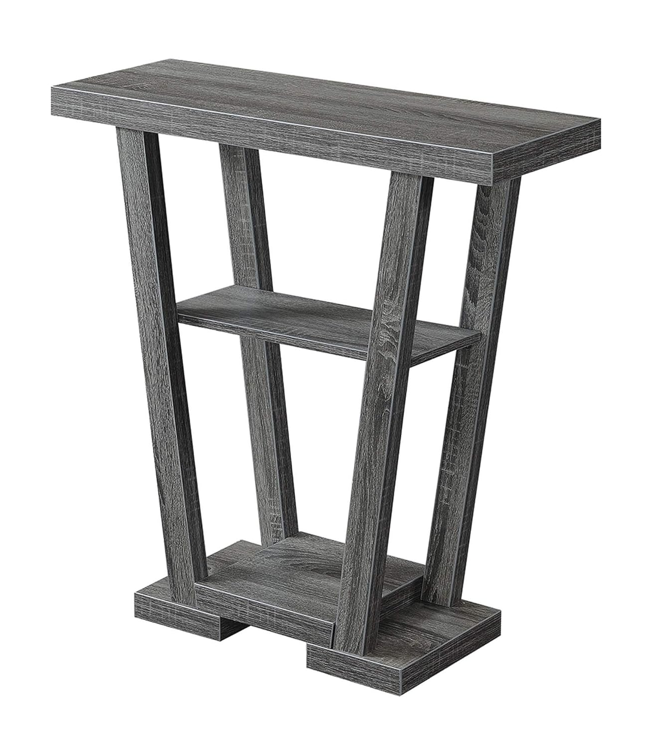 Convenience Concepts Newport V Console Table, Gray