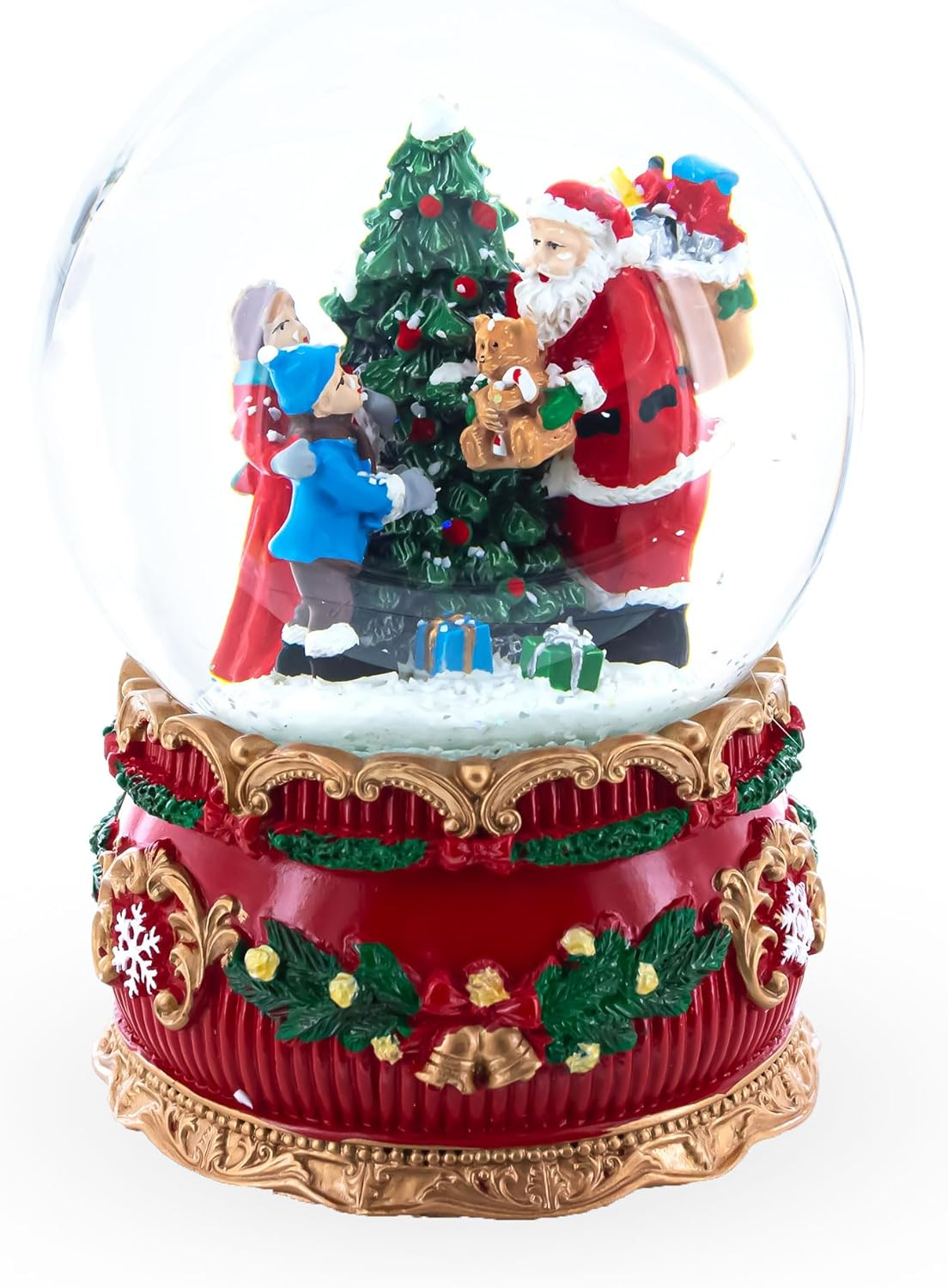 Santa's Gift Giver Musical Snow Water Globe