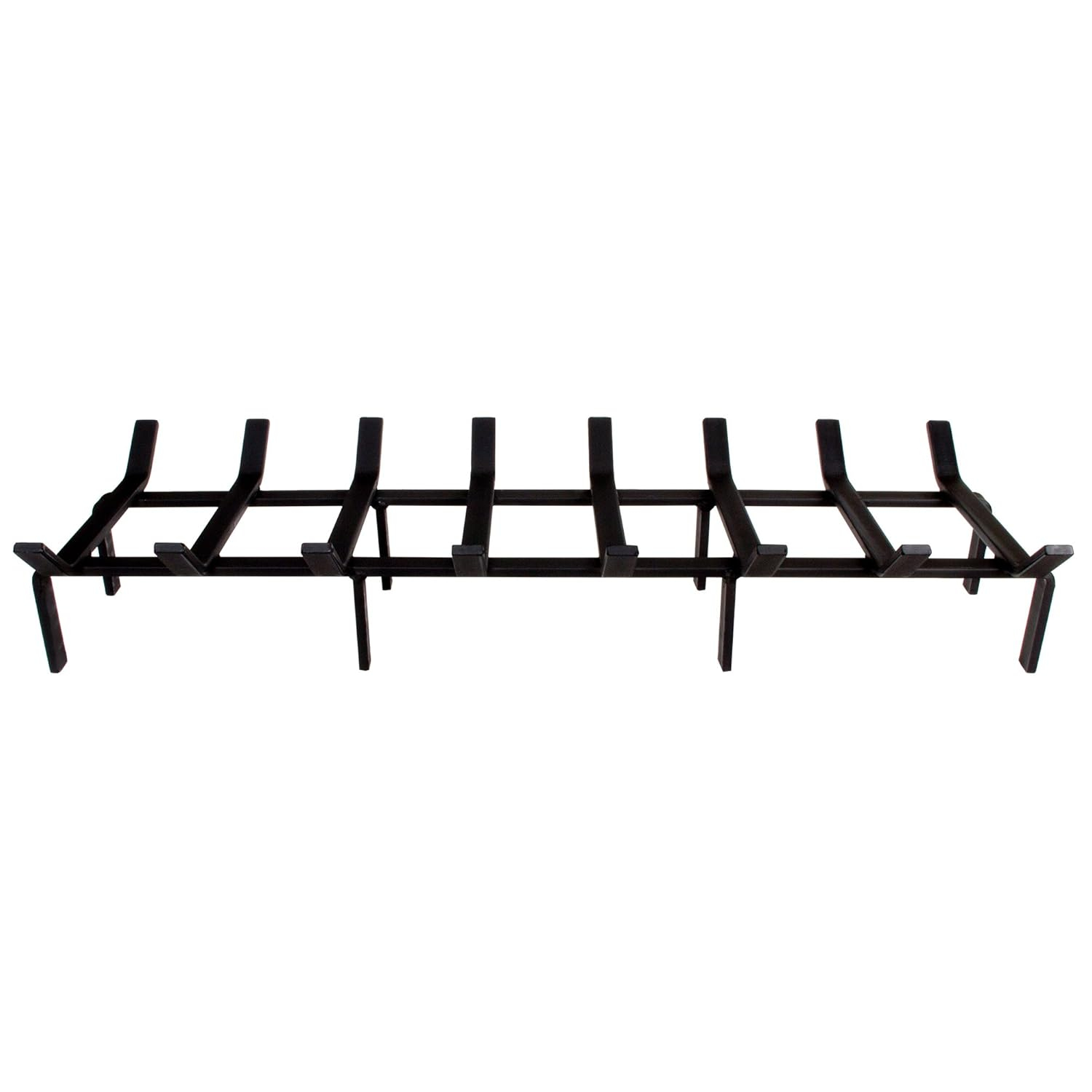 SteelFreak Heavy Duty Steel Fireplace Grate (Rectangular/Non-Tapered) - Made in The USA (36 Inch)