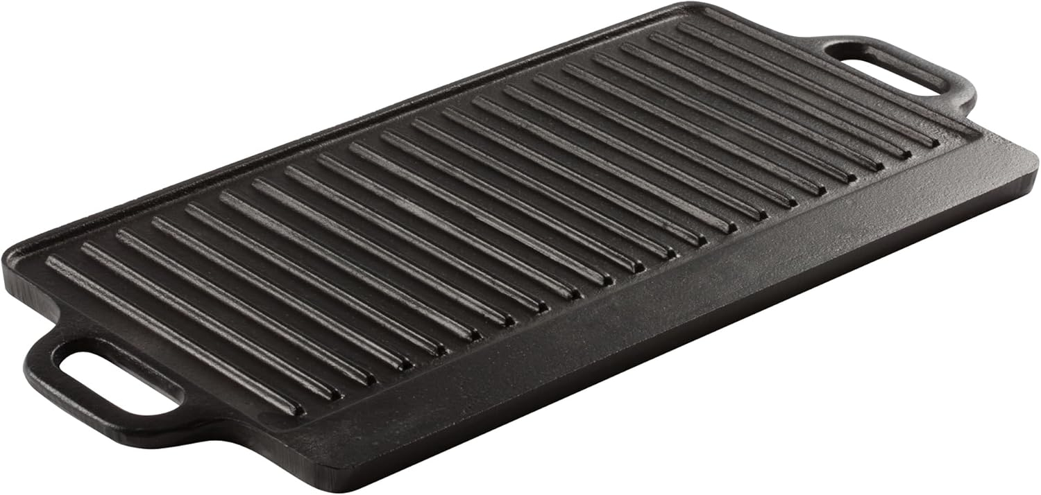 Winco Cast Iron Griddle, Black coating