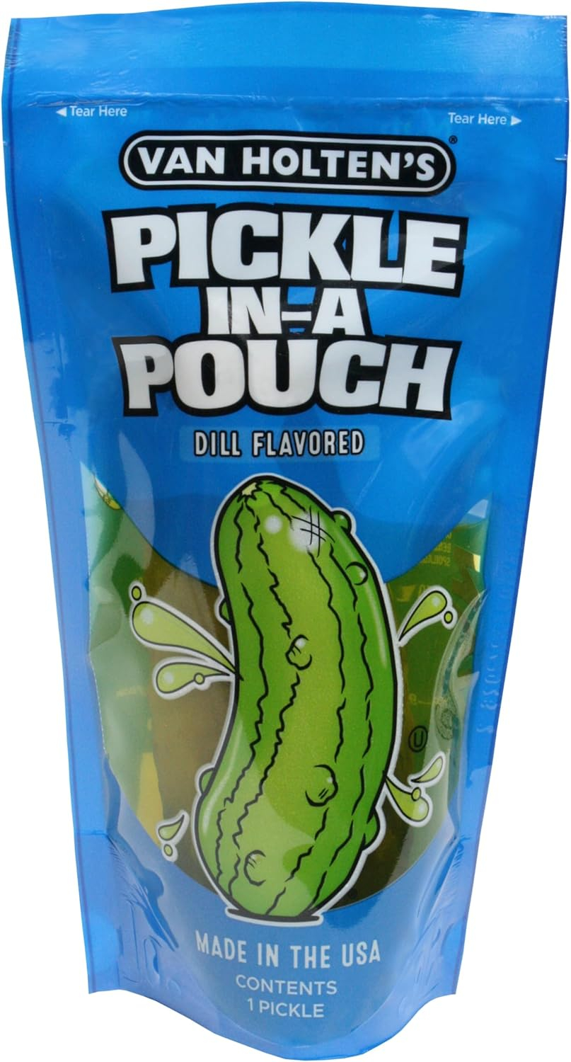 Van Holten's Jumbo Dill Pickle-In-A-Pouch - 12 Pack