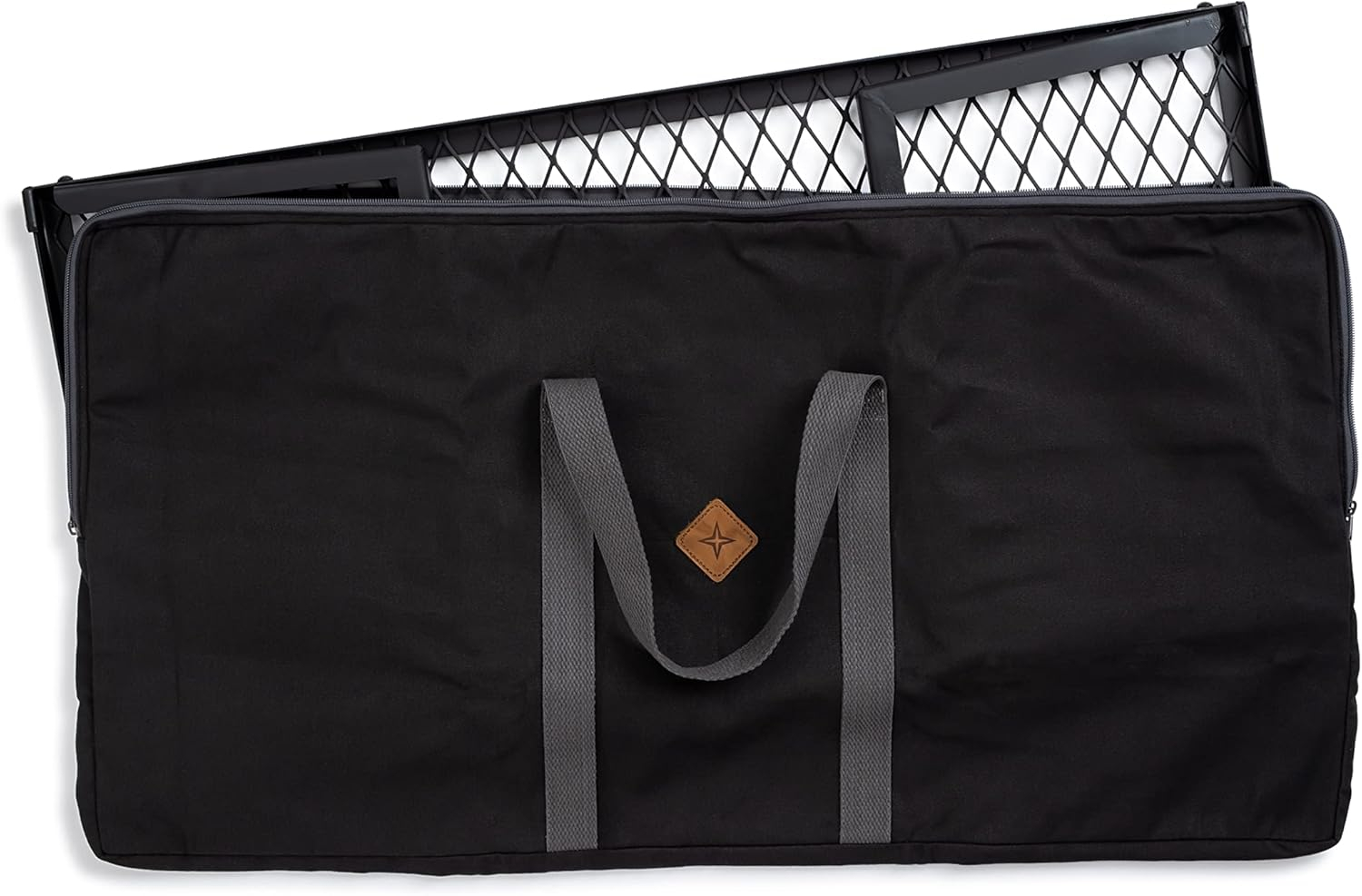 Black Heavy Duty Cotton Canvas Grill Grate Carry Bag